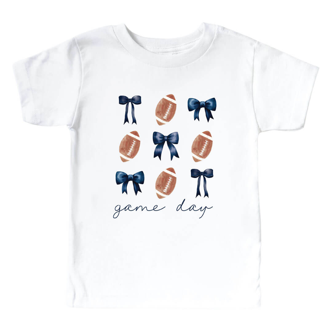  The Pennsylvania State University | Footballs & Bows Kids Graphic Tee、mySite、layawaytickets