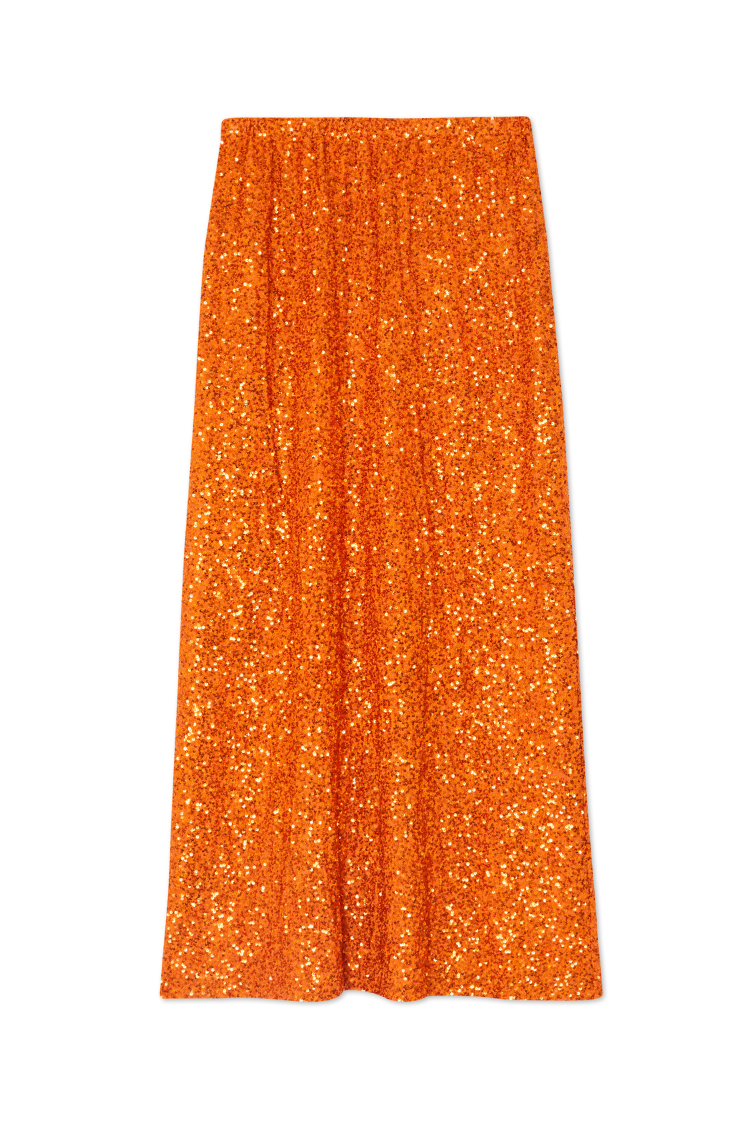 Orange Sequin Dorris Skirt、mySite、solidvoid