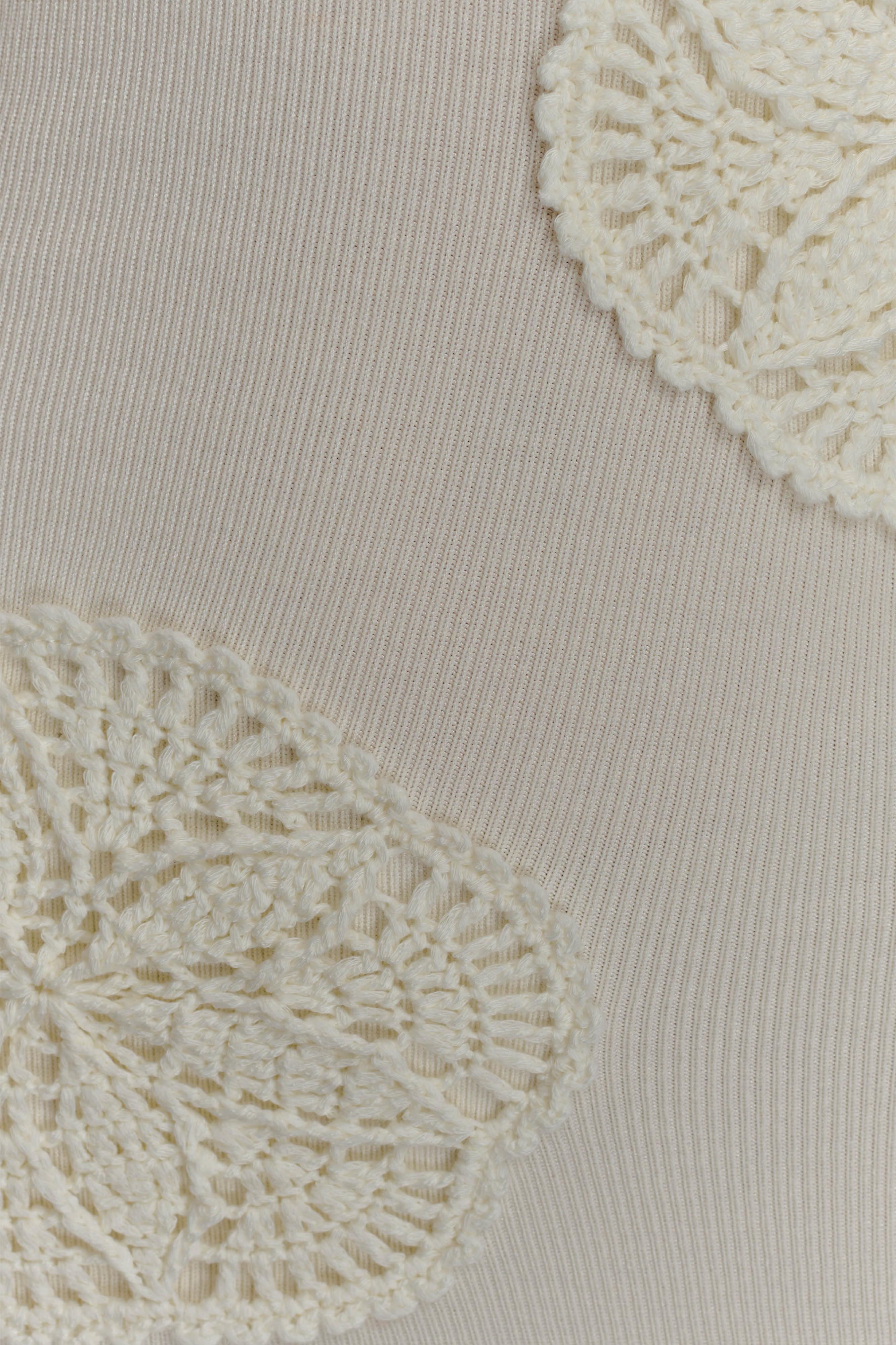 Teneika Crochet Knit Maxi Dress - Ivory、mySite、solidvoid