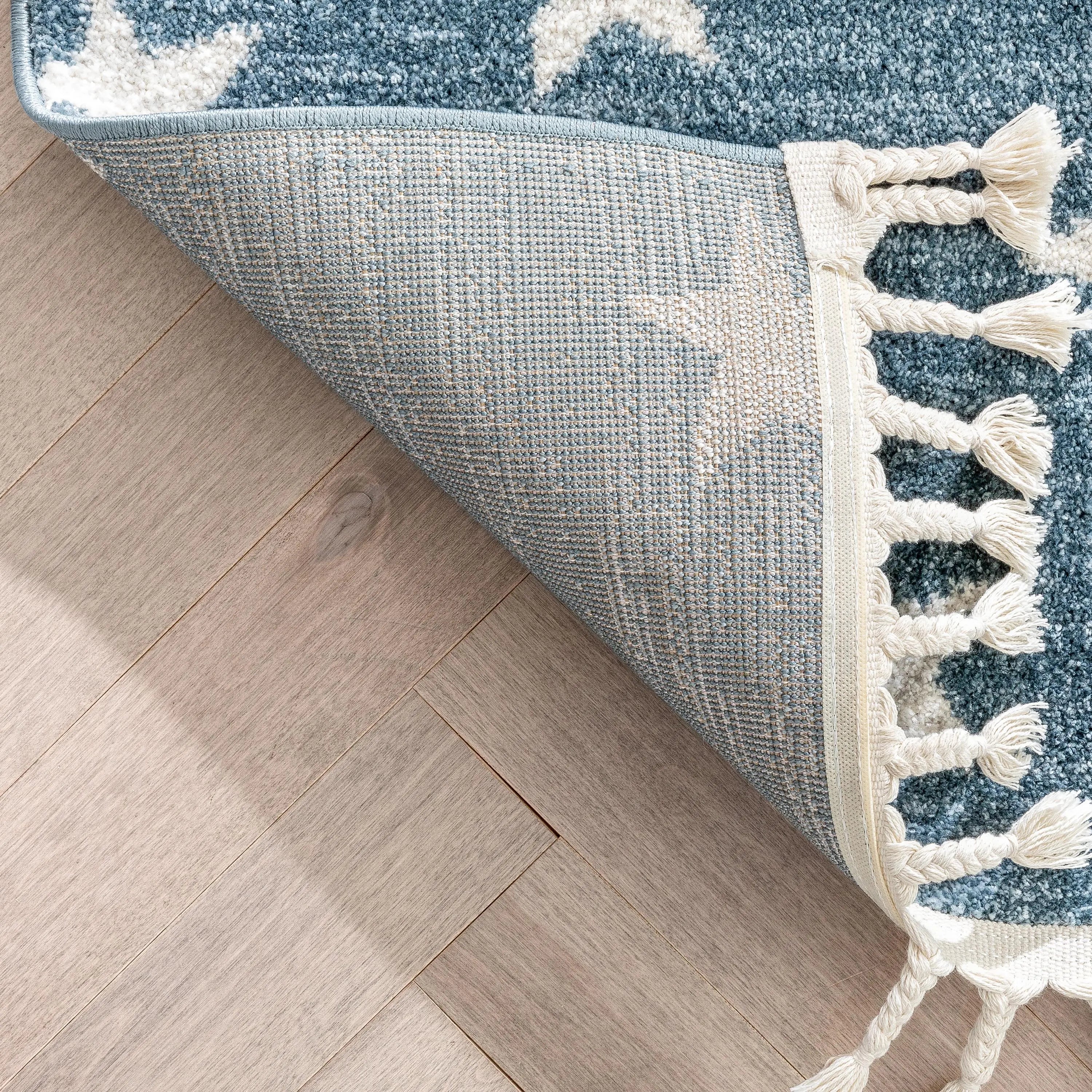 Stars Modern Geometric Blue Kids Rug、mySite、gigharbornorthrealestate