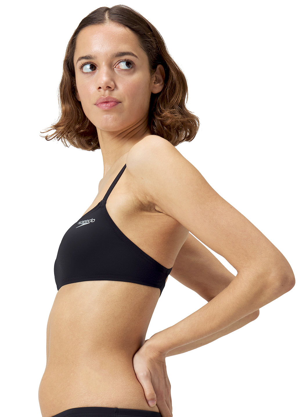 Speedo Women's Solid Strappy Bikini Top、mySite、noshort