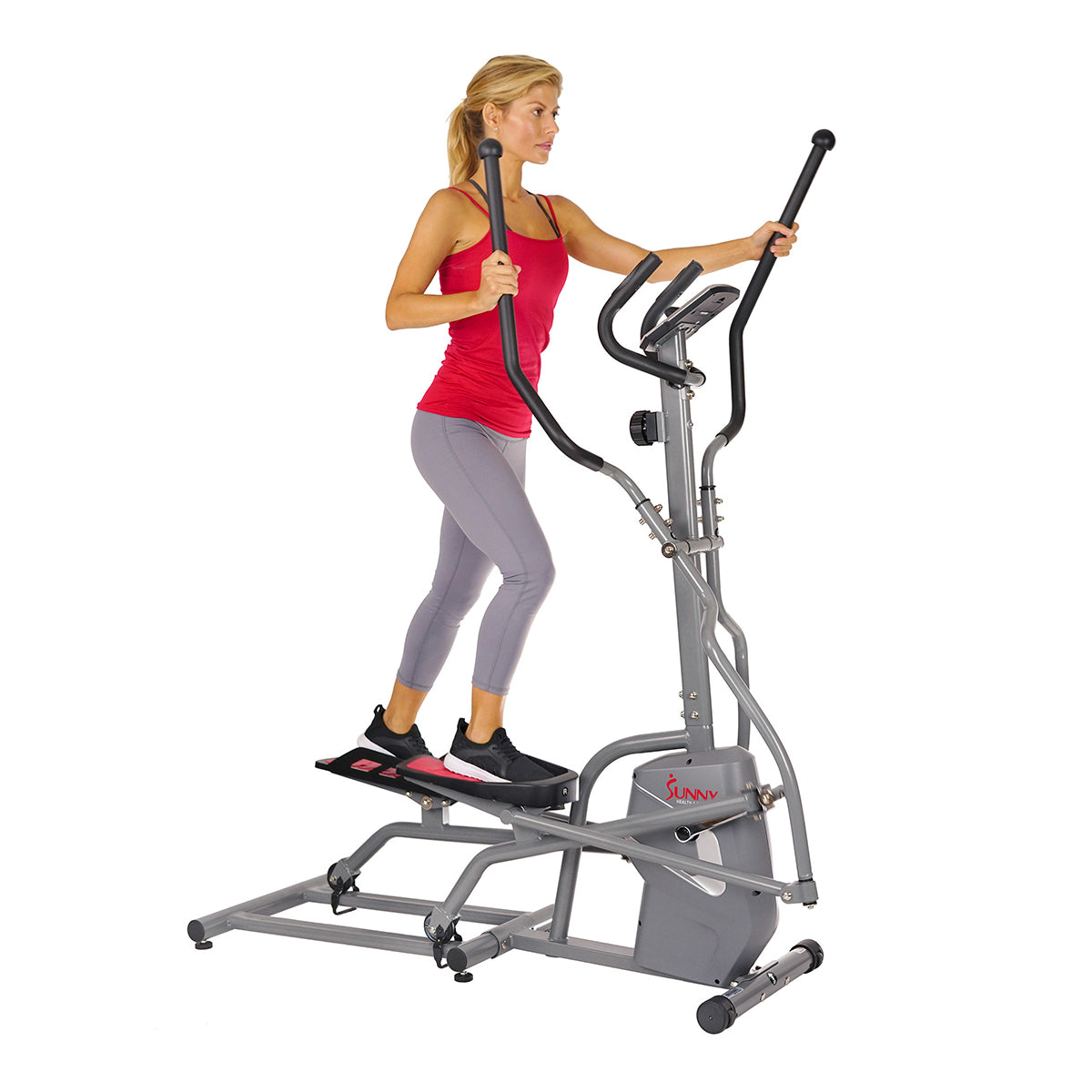  Elliptical Trainer Machine Magnetic Elliptical w/ Device Holder, LCD Monitor and Heart Rate Monitor、mySite、ghnorth