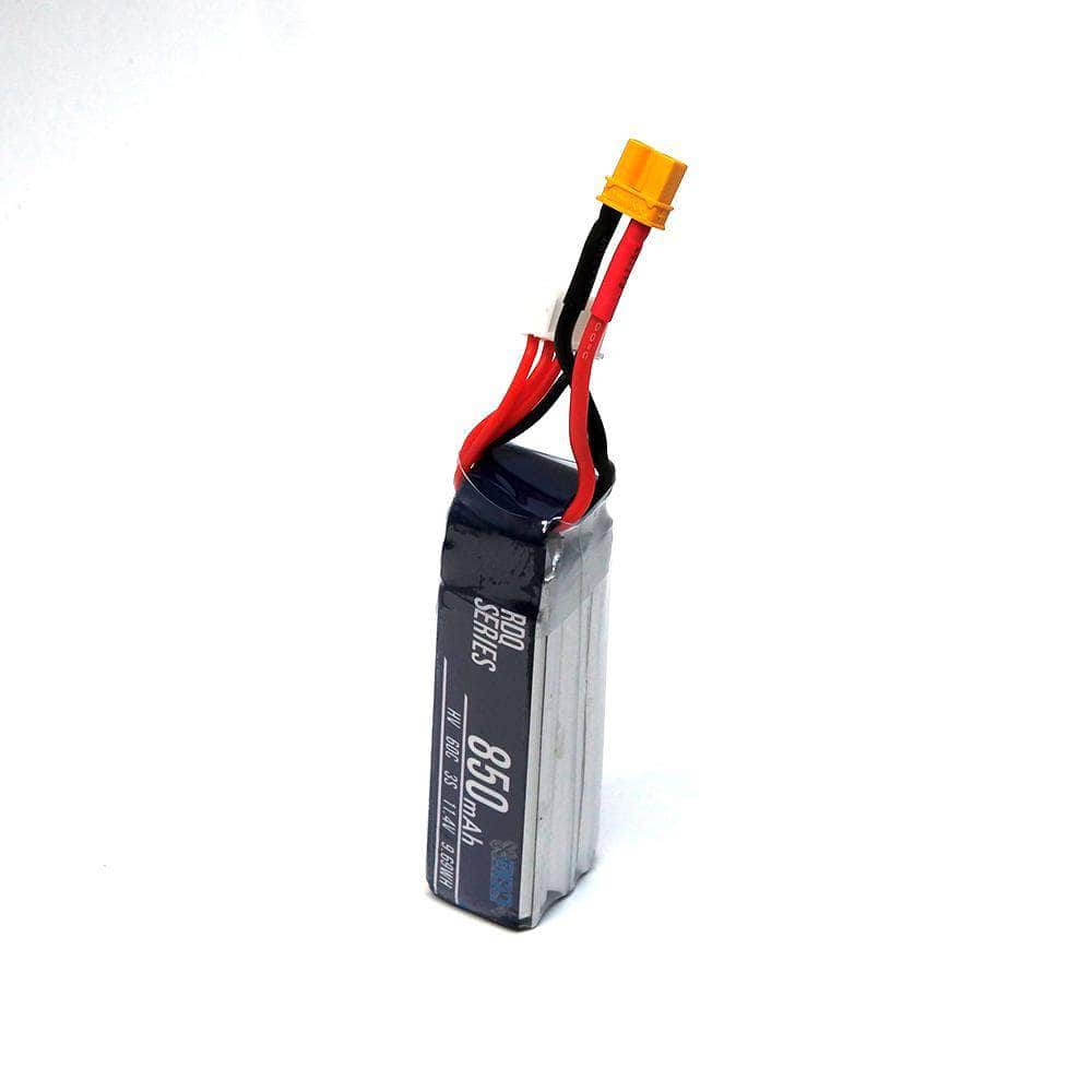  RDQ Series 11.4V 3S 850mAh 60C LiHV Whoop/Micro Battery (Long Type) - XT30、mySite、merchandisen