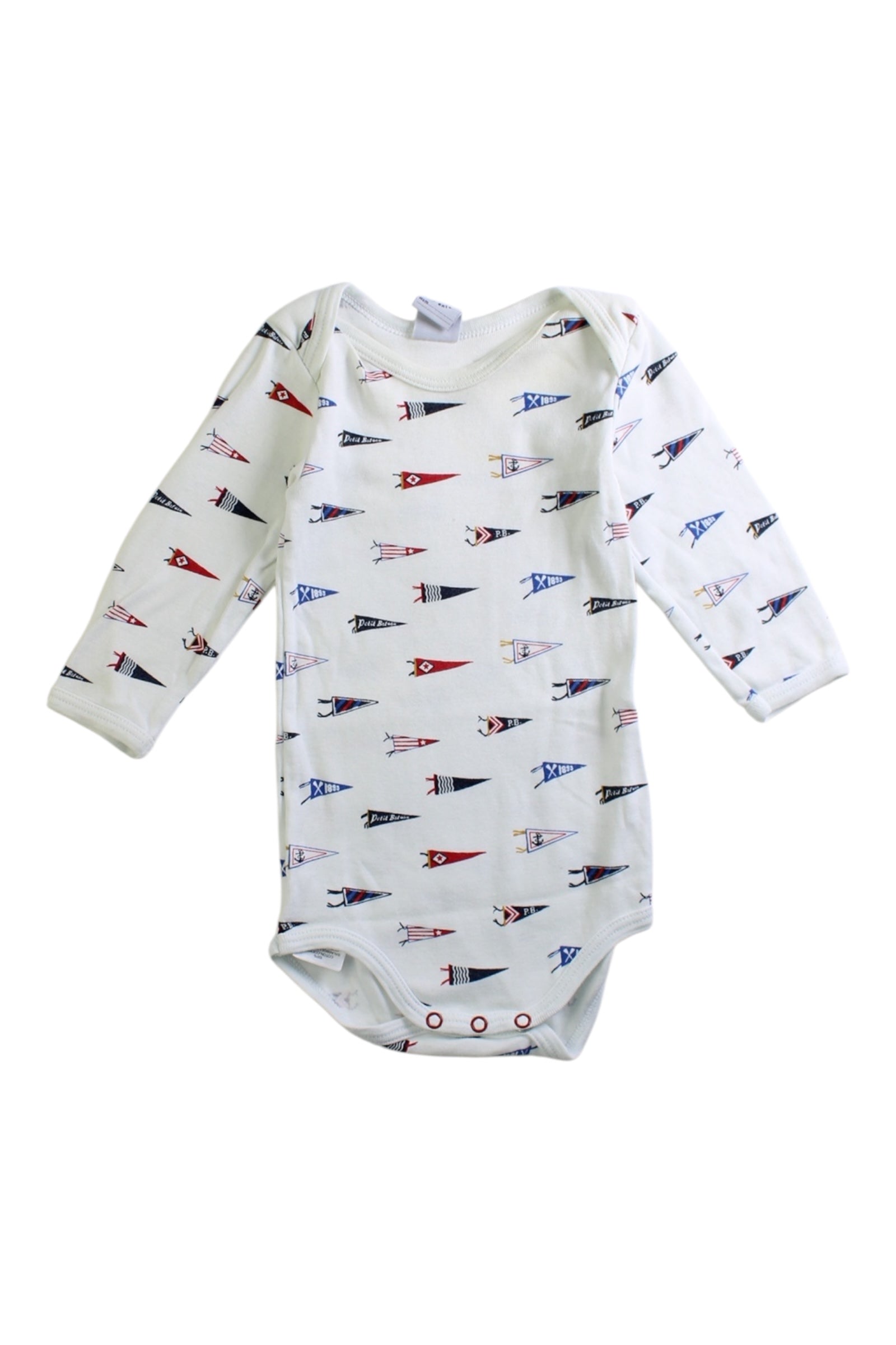Petit Bateau Nautical Long Sleeve Bodysuit 3-6M、mySite、g9winljtr