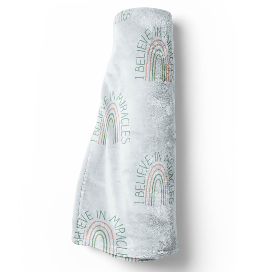  I Believe In Miracles Blanket | Blue、mySite、layawaytickets