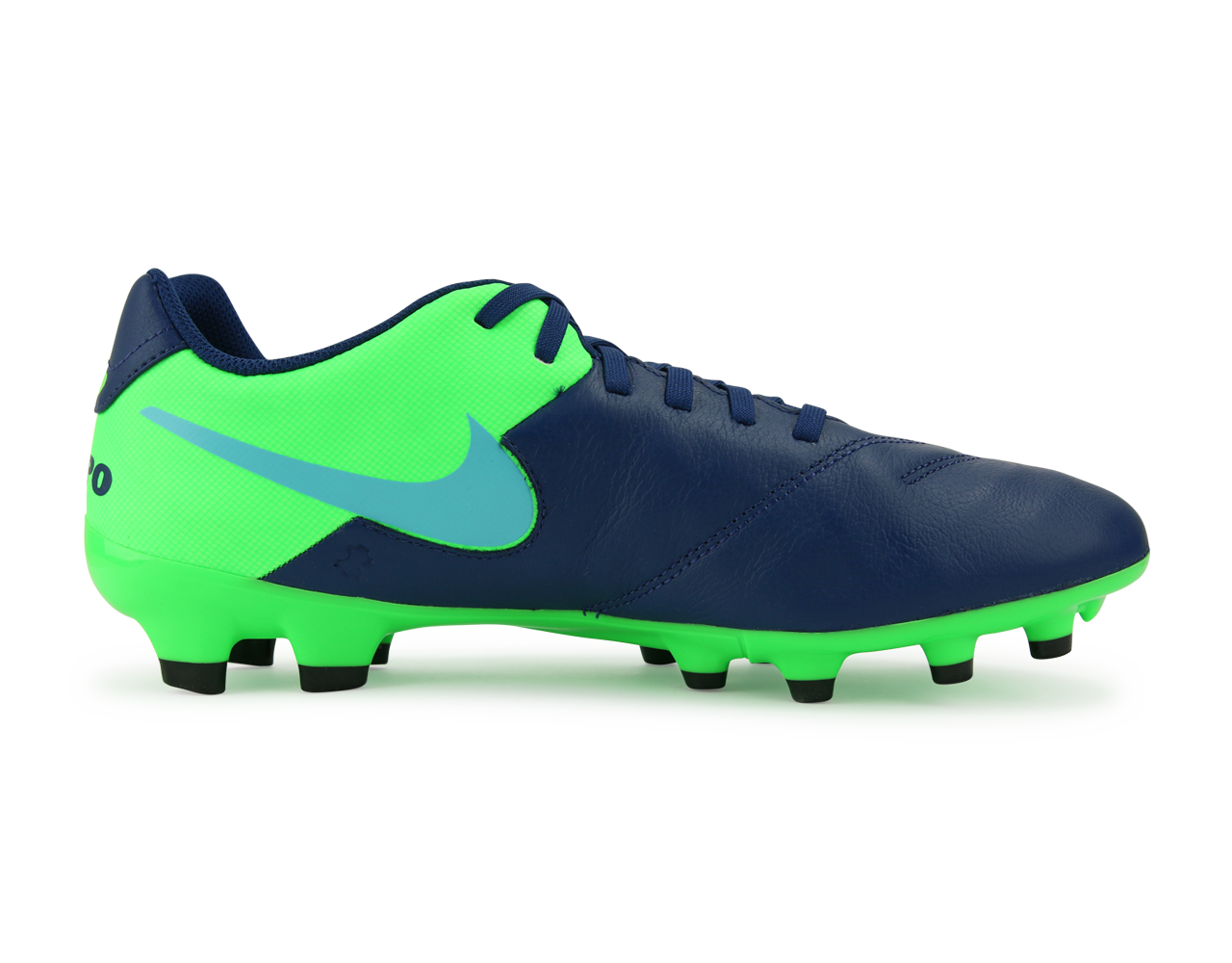 Nike Men's Tiempo Genio II FG Coastal Blue/Polarized Blue/Rage Green、mySite、noshort