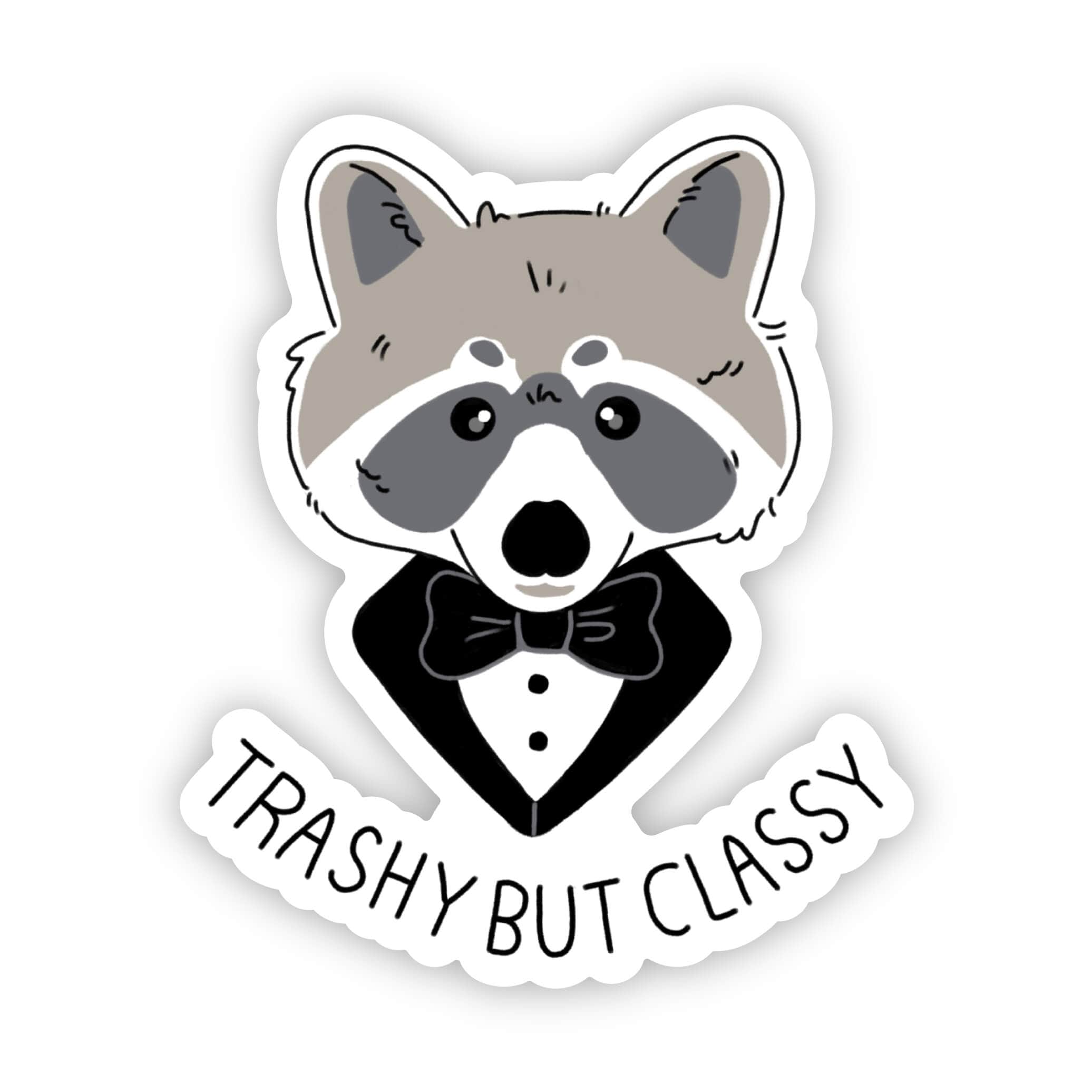  Trashy but classy raccoon sticker、mySite、elrpsem3k
