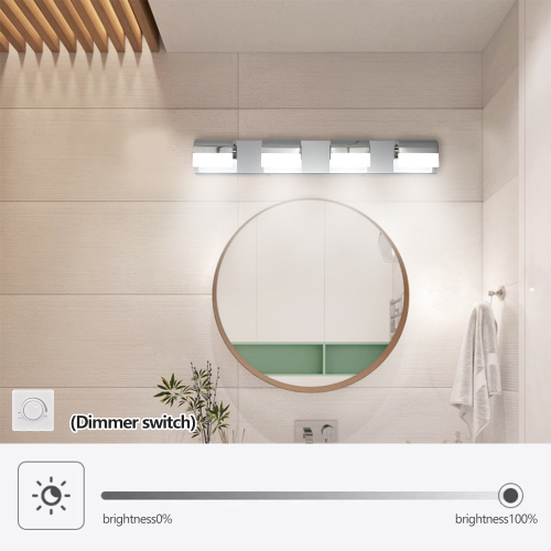 Modern Bathroom Vanity Lighting 6-Light LED Vanity Lights Over Mirror Bath Wall Lighting、、eastwooduniform