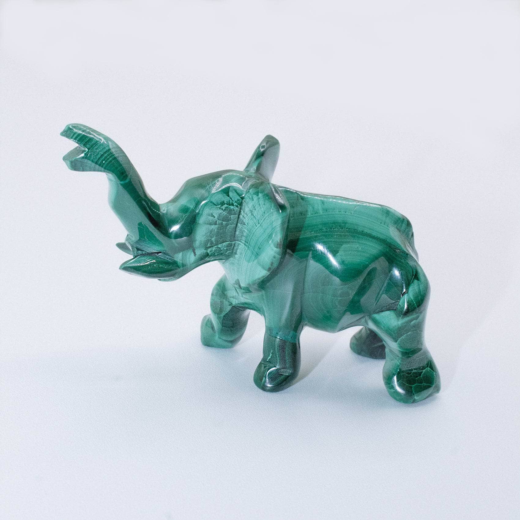Genuine Malachite Elephants - Hand Carved - 1 of a Kind、mySite、hinf8tx79