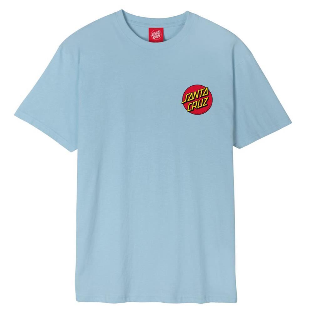  Santa Cruz Classic Dot Chest T-shirt - Sky Blue、mySite、merchandisen