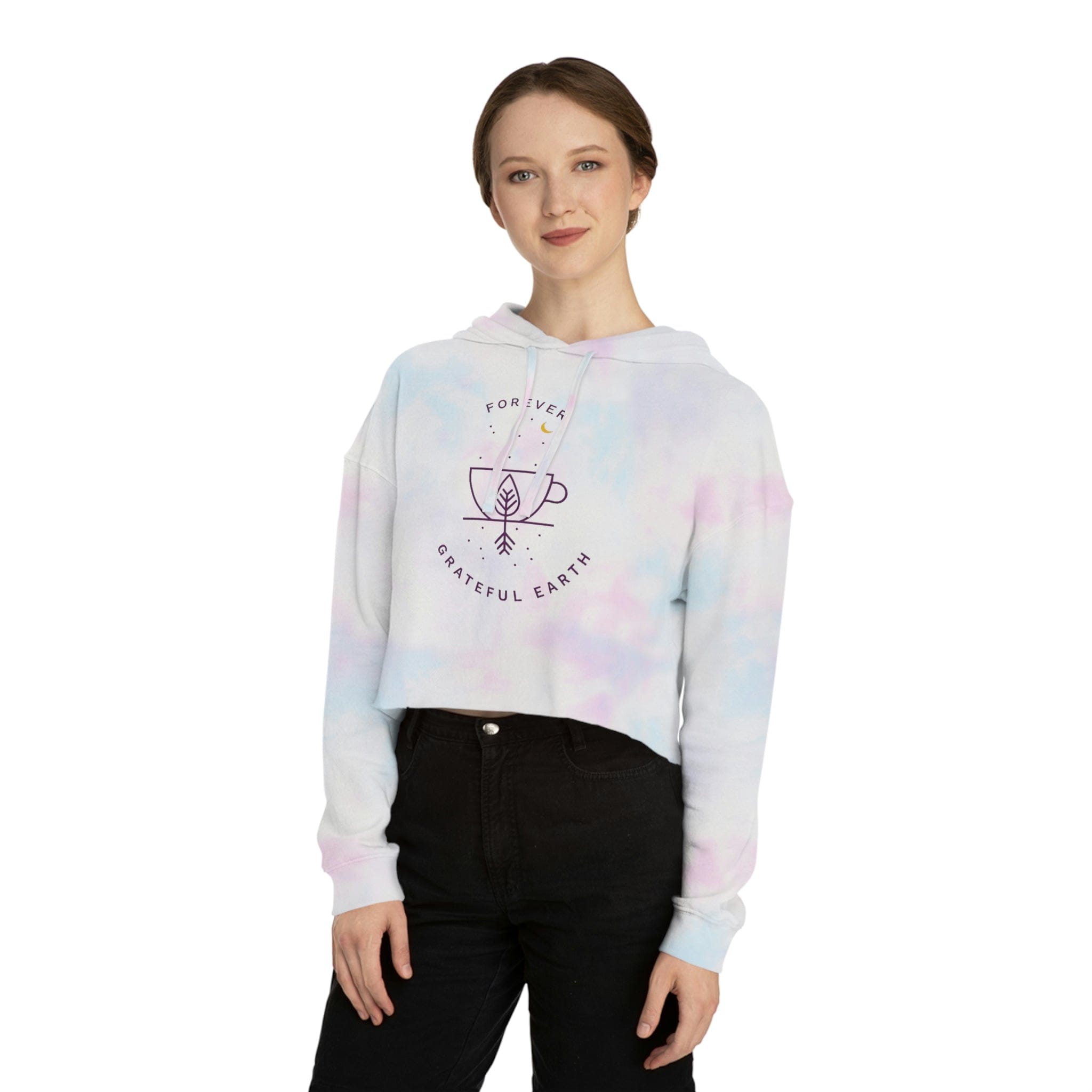 Tie-Dye Cropped Hoodie for Women、mySite、gigharbornorthrealestate