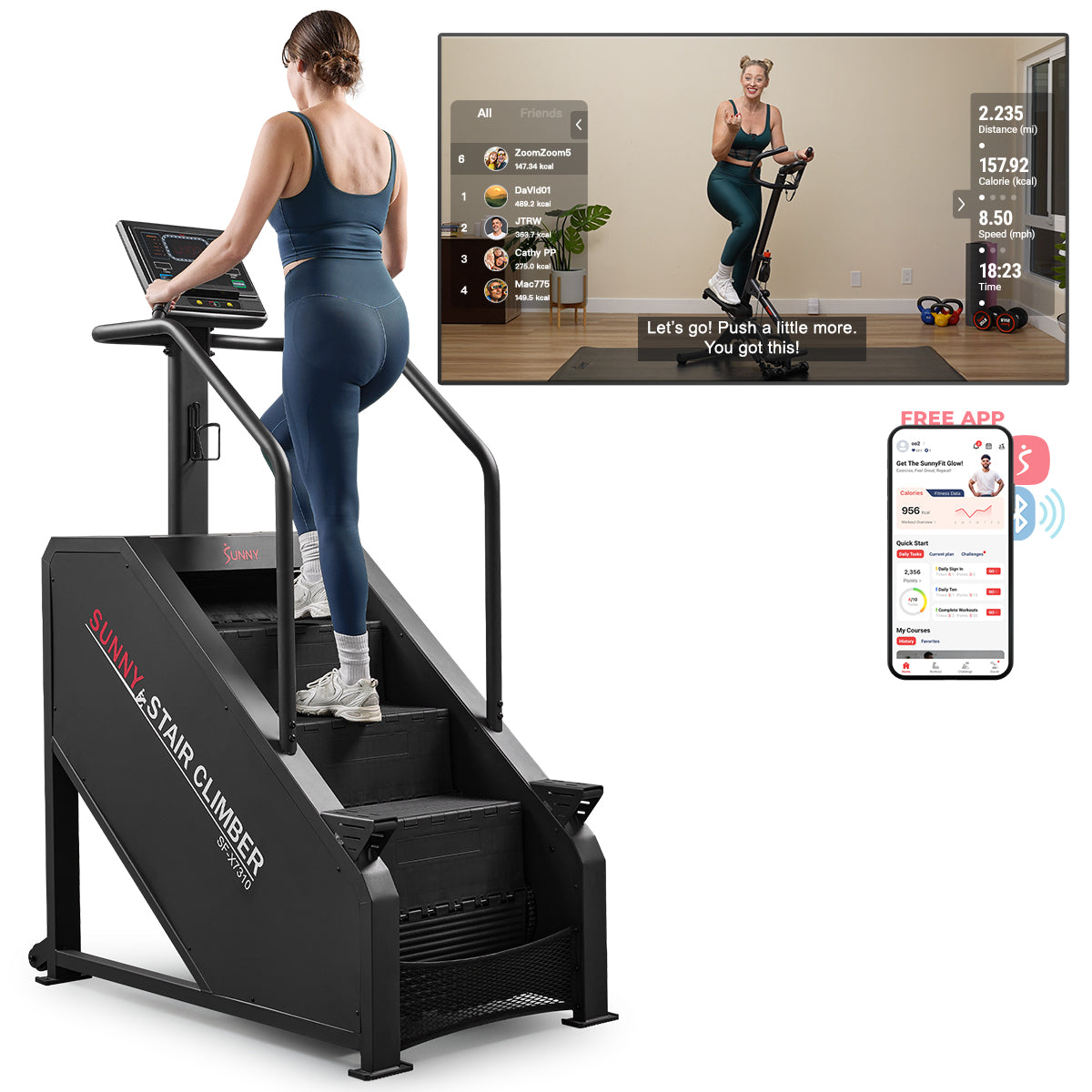  Sunny Health & Fitness Premium Smart Stair Climber、mySite、ghnorth