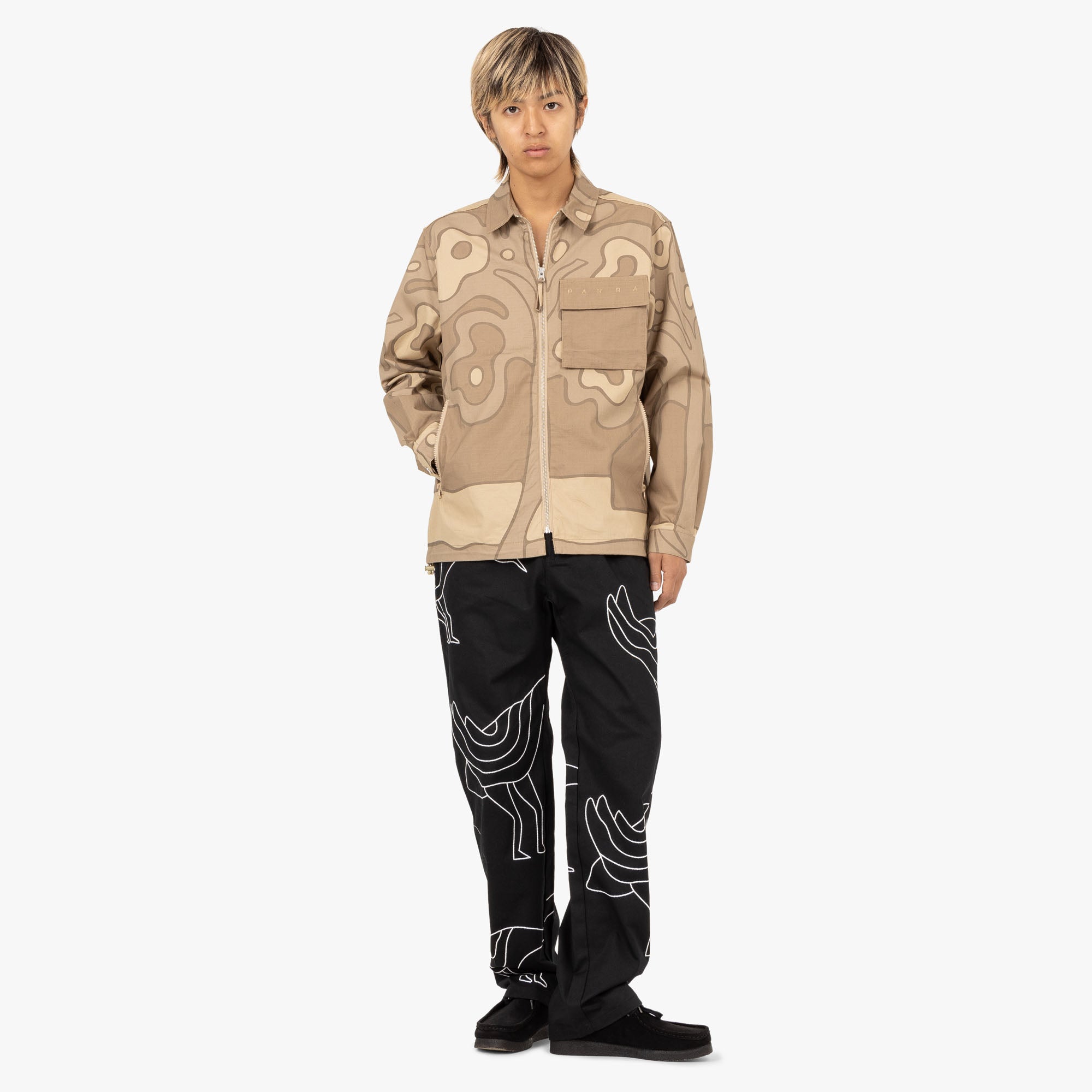  by Parra Fruit Tree Camo Shirt / Tan、mySite、merchandisen