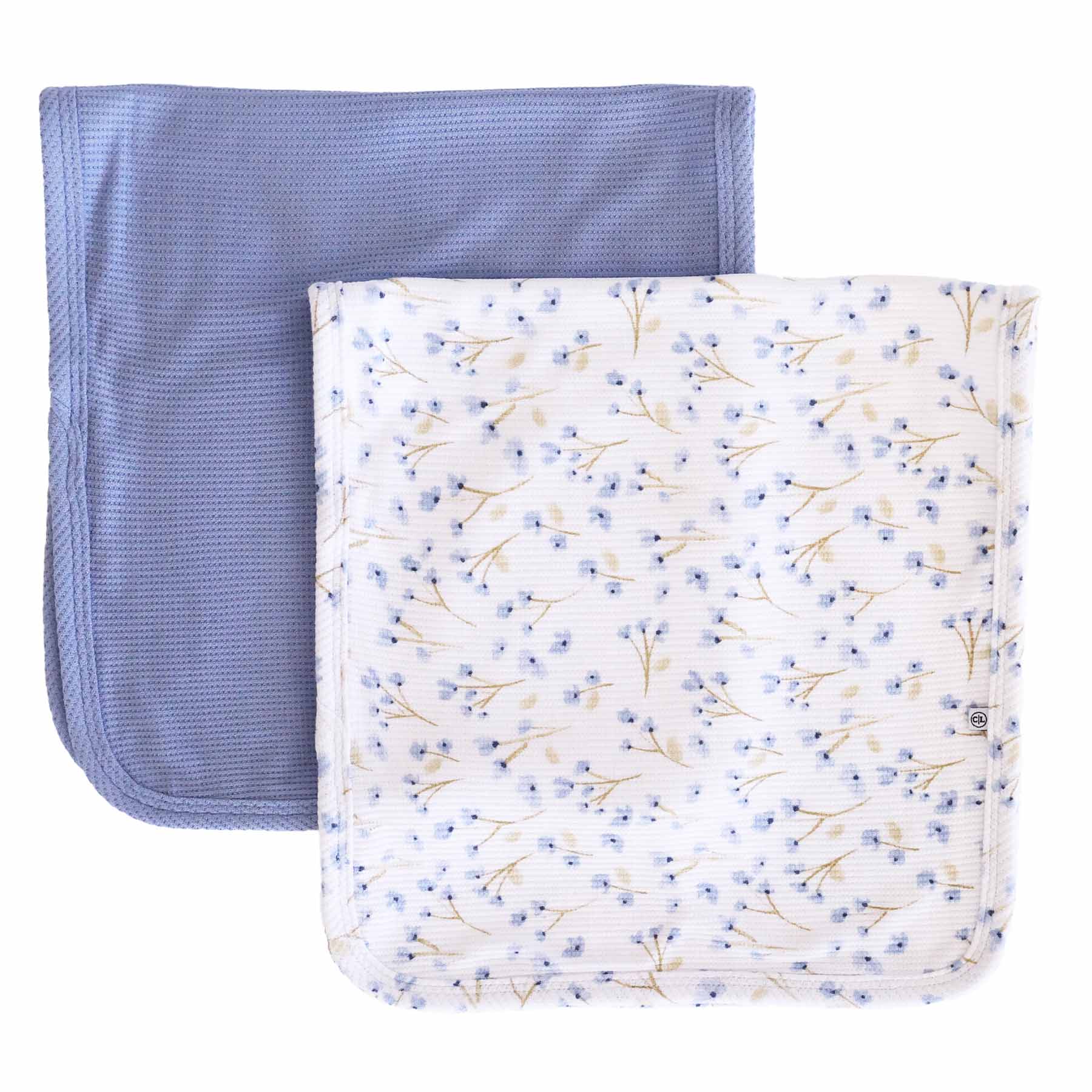  Blake's Blooms Bamboo Waffle 2pc Burp Cloth Set、mySite、layawaytickets