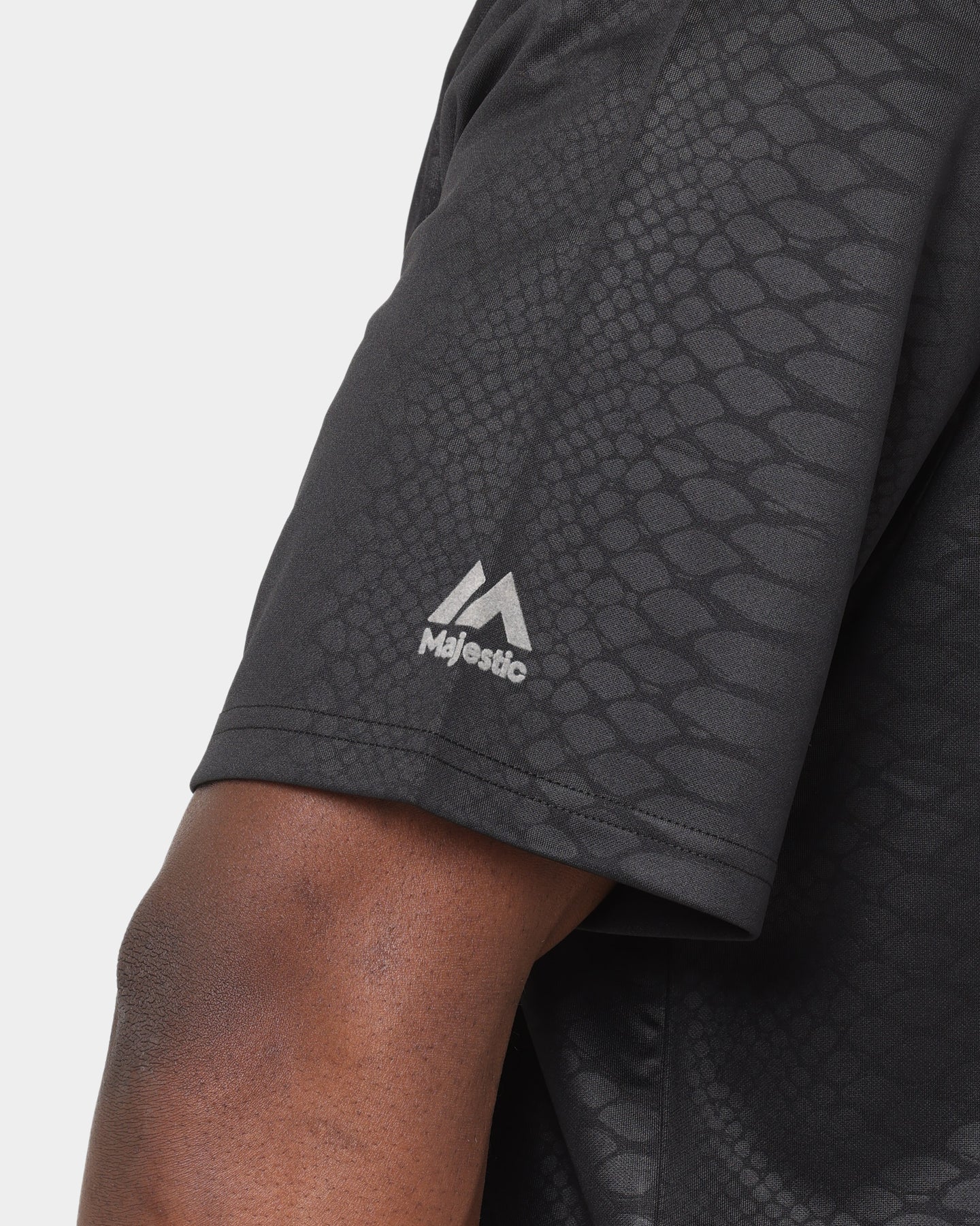 Majestic Athletic New York Yankees Animal Wordmark Jersey Black Snake Print、mySite、zt4zffjzw