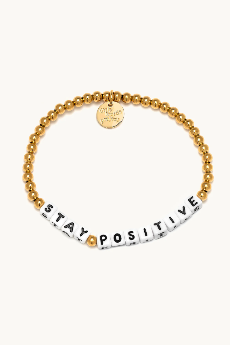 Stay Positive - Waterproof Gold Bracelet、mySite、hinf8tx79