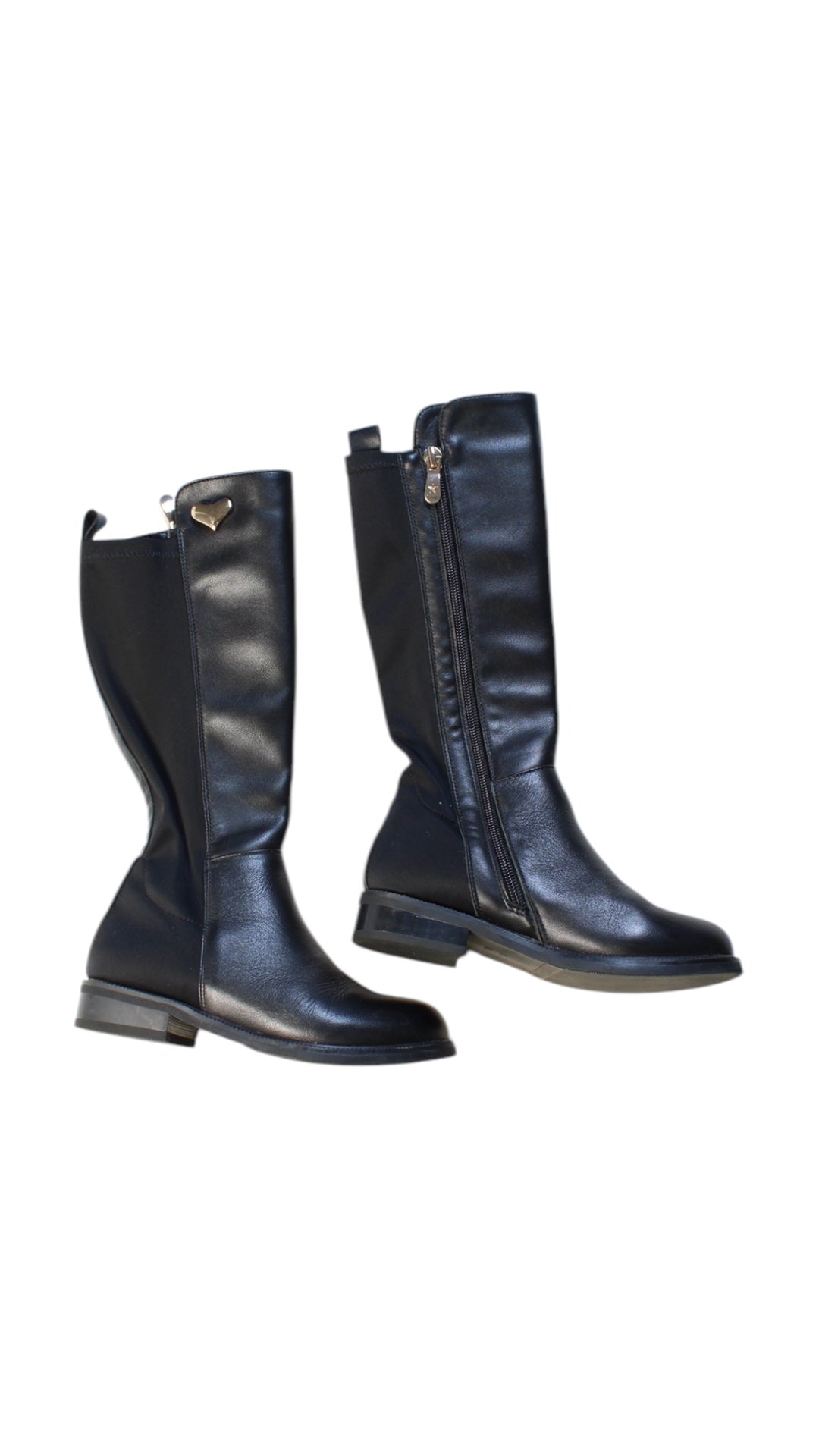 ELLE Leather Knee-High Boots EU31、mySite、g9winljtr