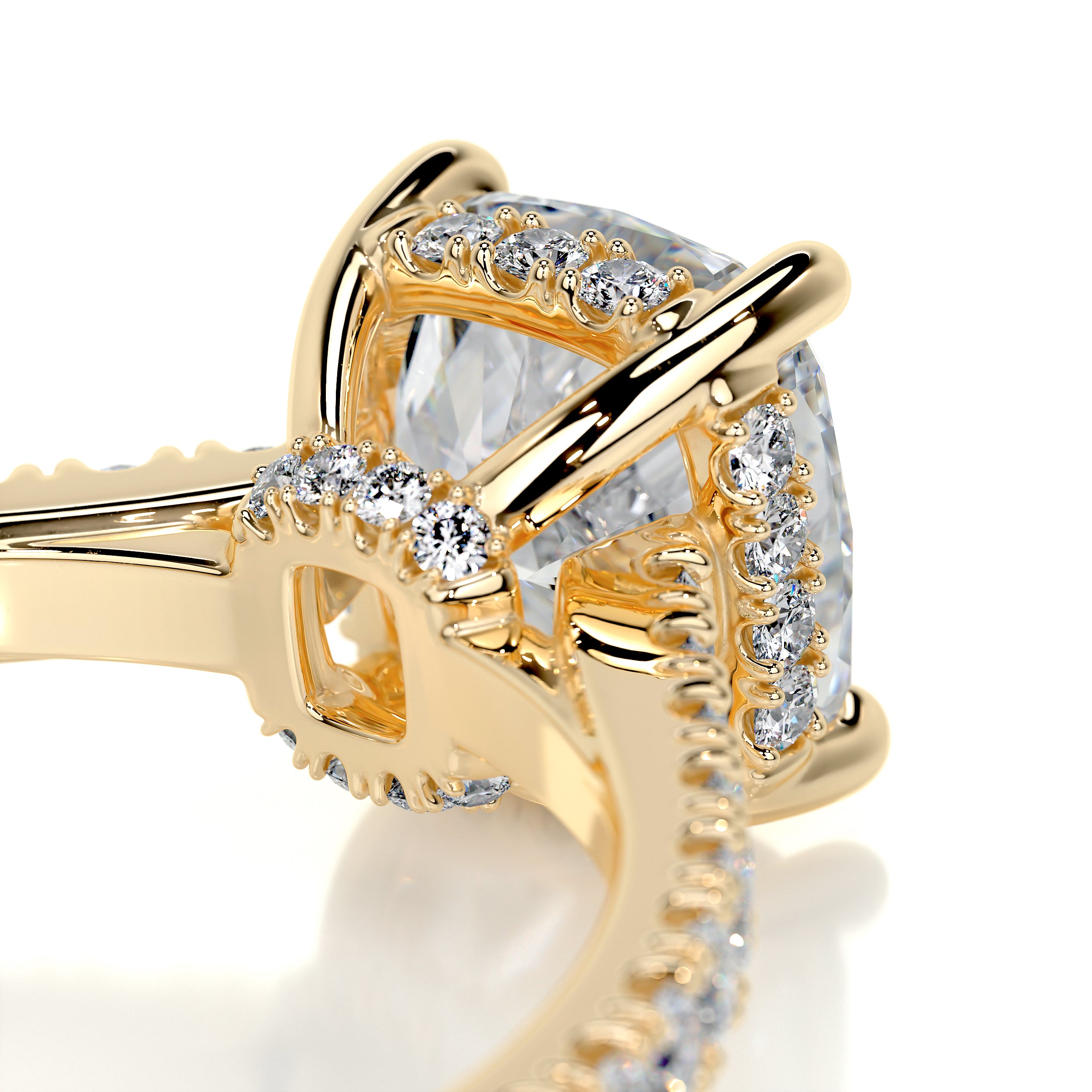 Cassandra Diamond Engagement Ring -18K Yellow Gold、mySite、hinf8tx79
