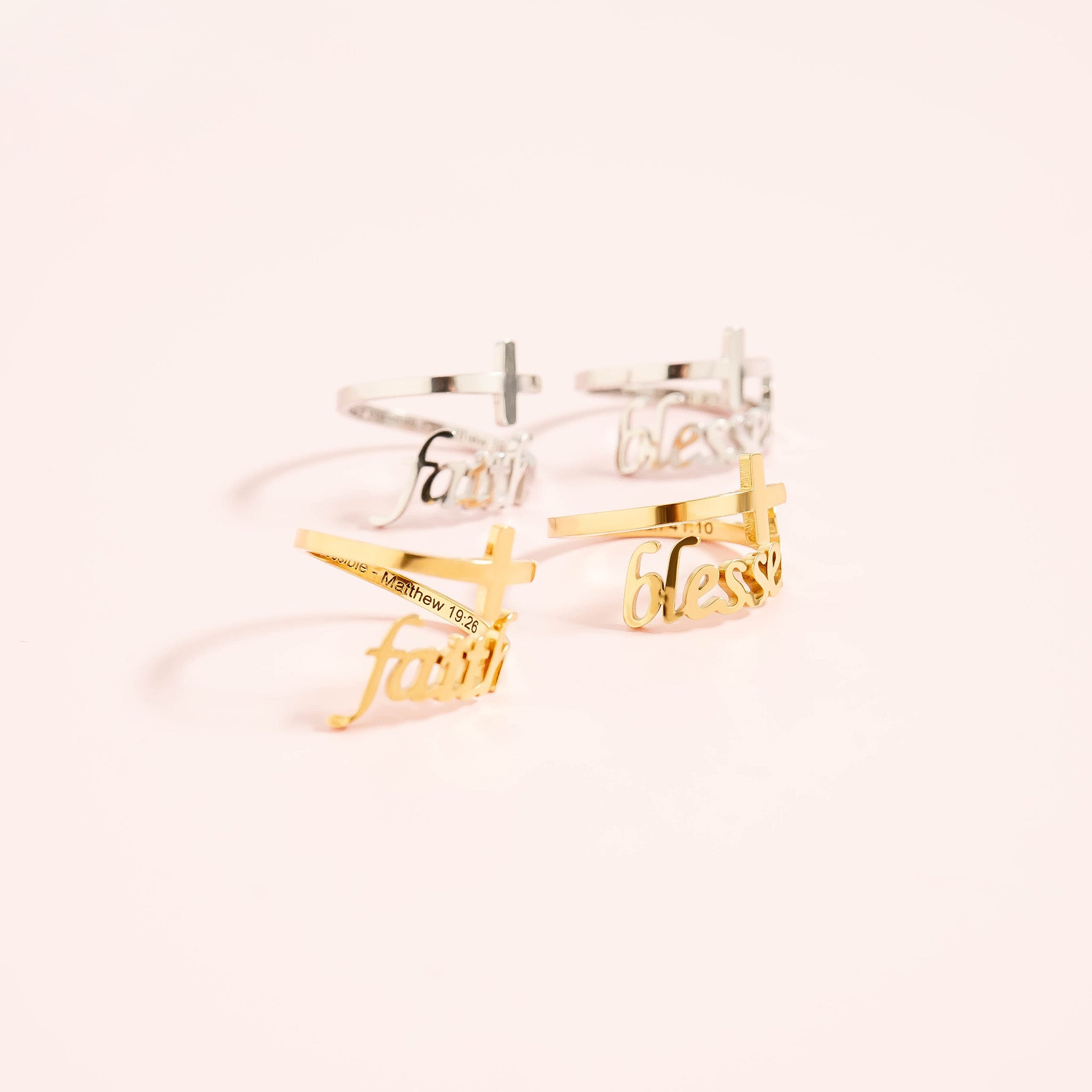 18K Gold PVD Stainless Steel Adjustable Blessed Ring / KSS0007、mySite、dreamappss