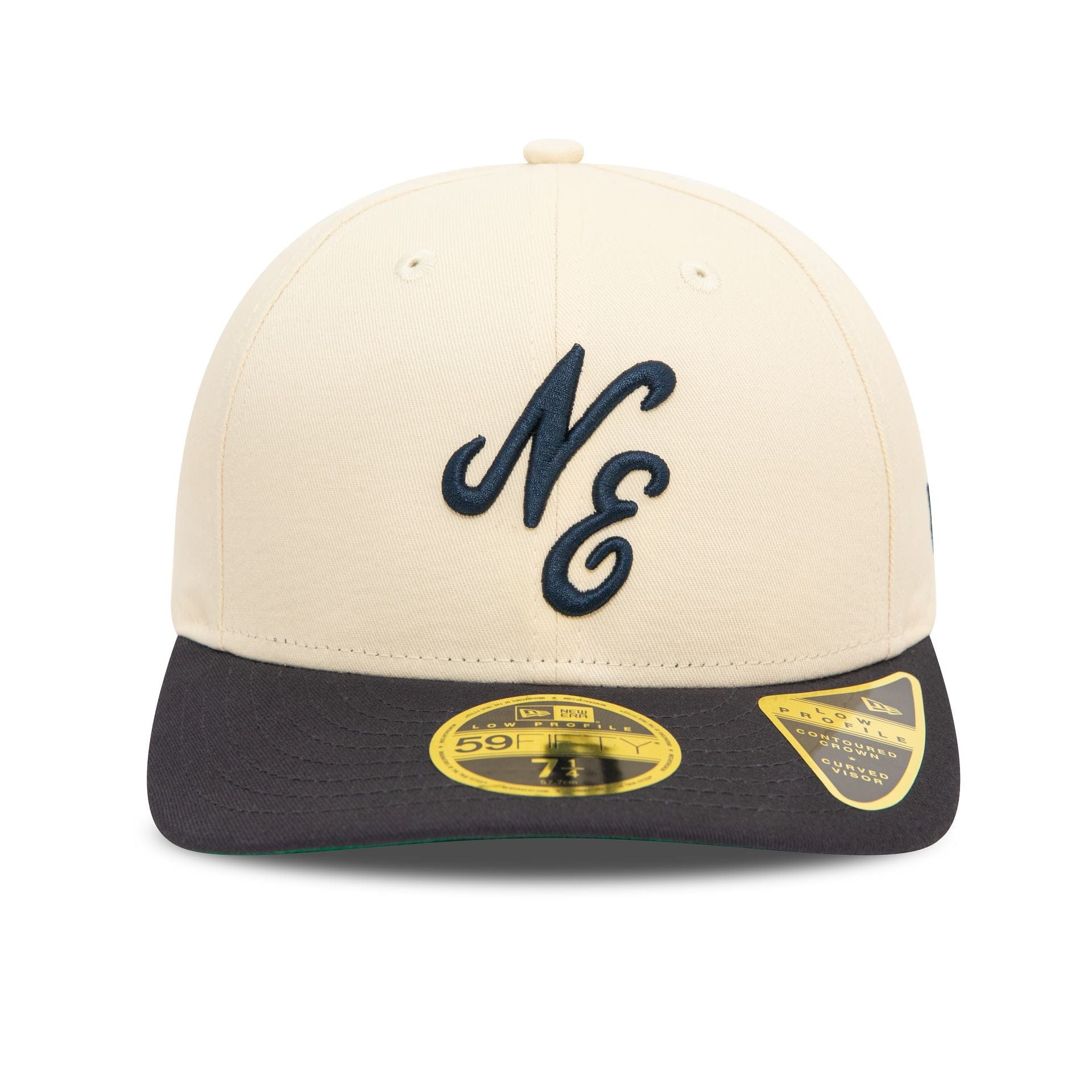 New Era Heritage Script Cream Low Profile 59FIFTY Fitted Cap、mySite、vikingsvslions