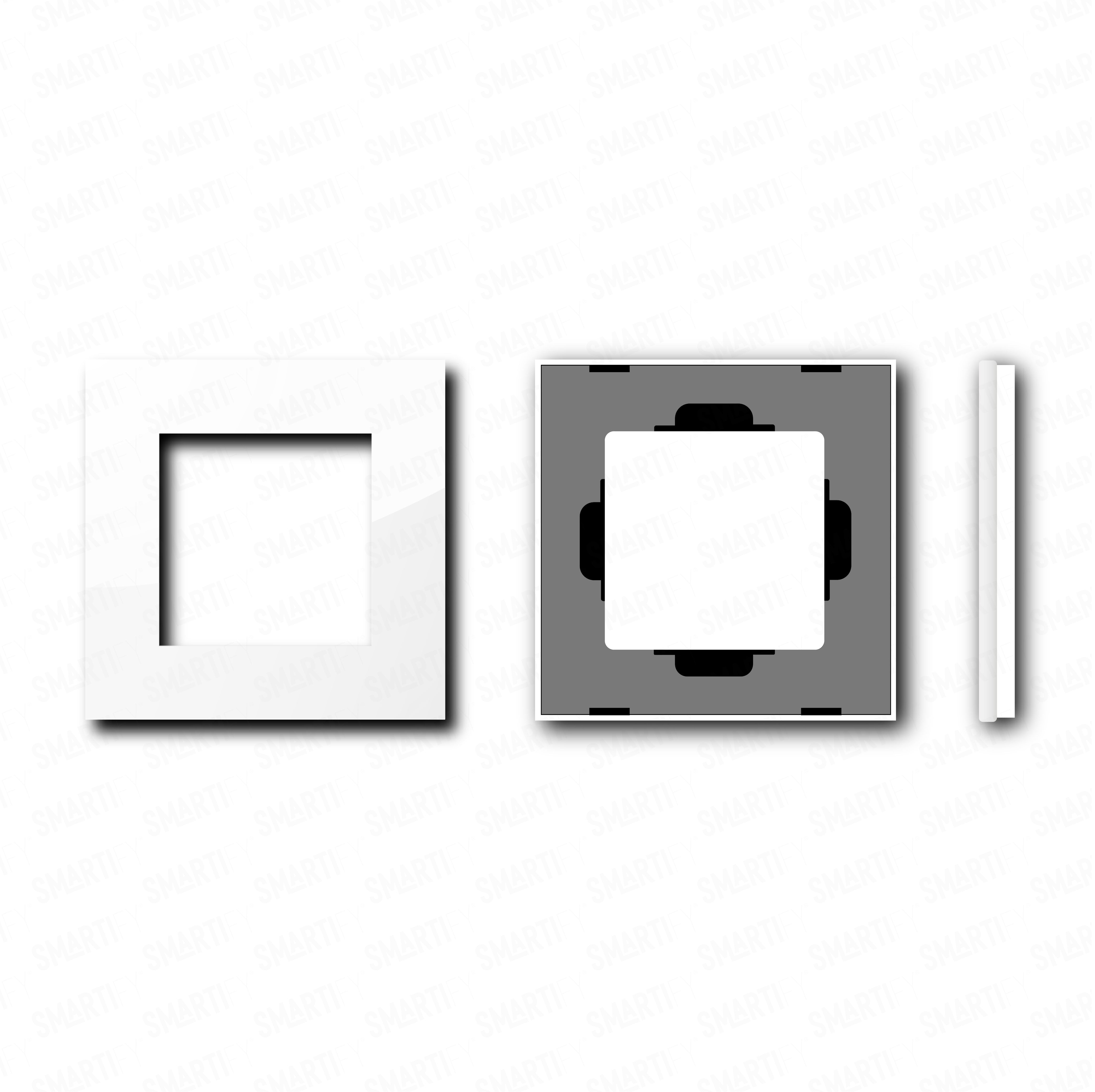 Smartify vPRO Moldura Simples Branco - SYPE100BR、mySite、fannypackpong