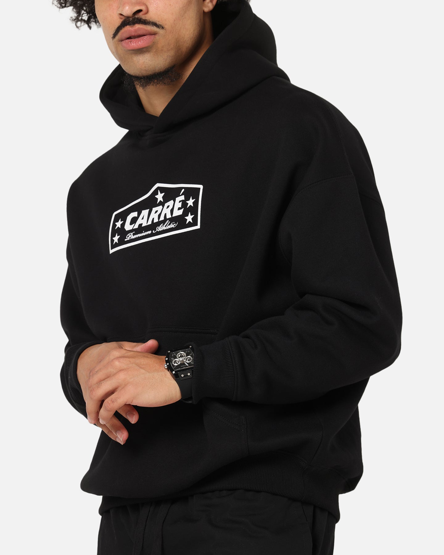 Carre Block Star Hoodie Black、mySite、zt4zffjzw