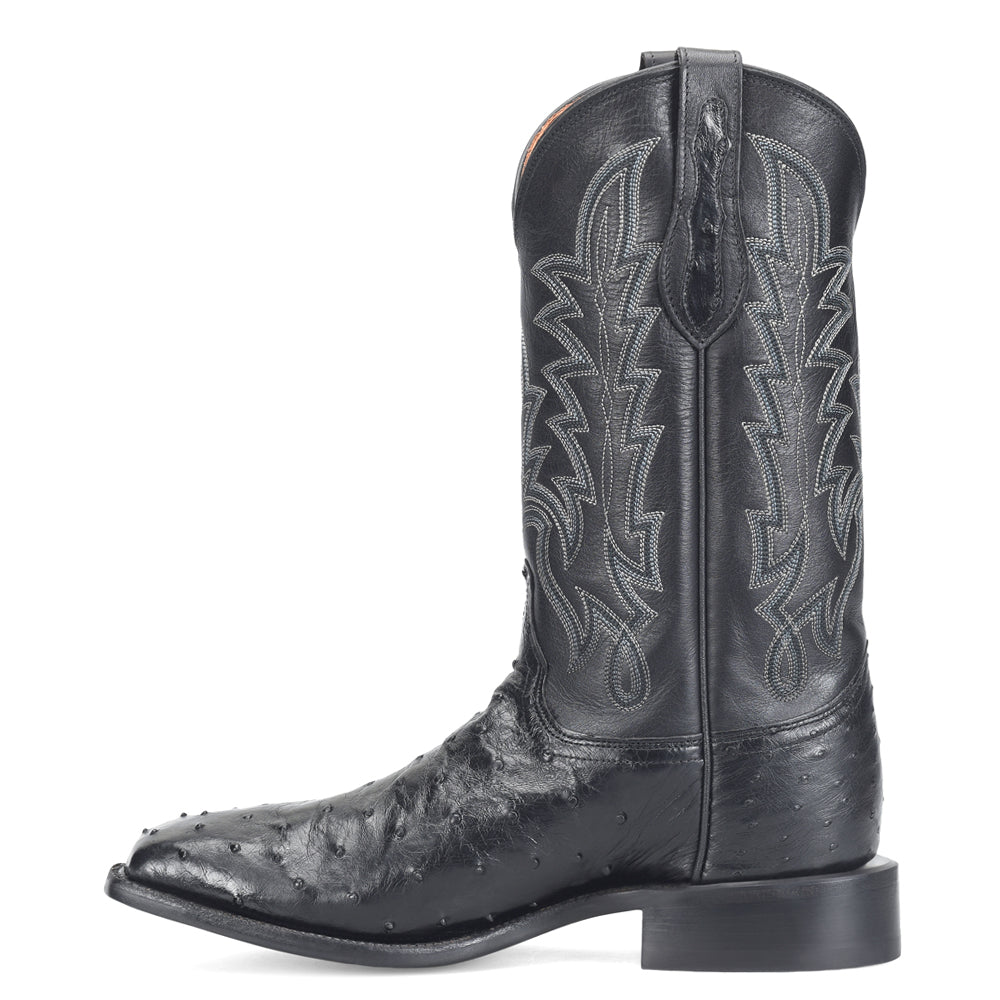 Rancher 12 Inch Full Quill Ostrich Embroidered Square Toe Cowboy Boots、mySite、gtrtttuynbv
