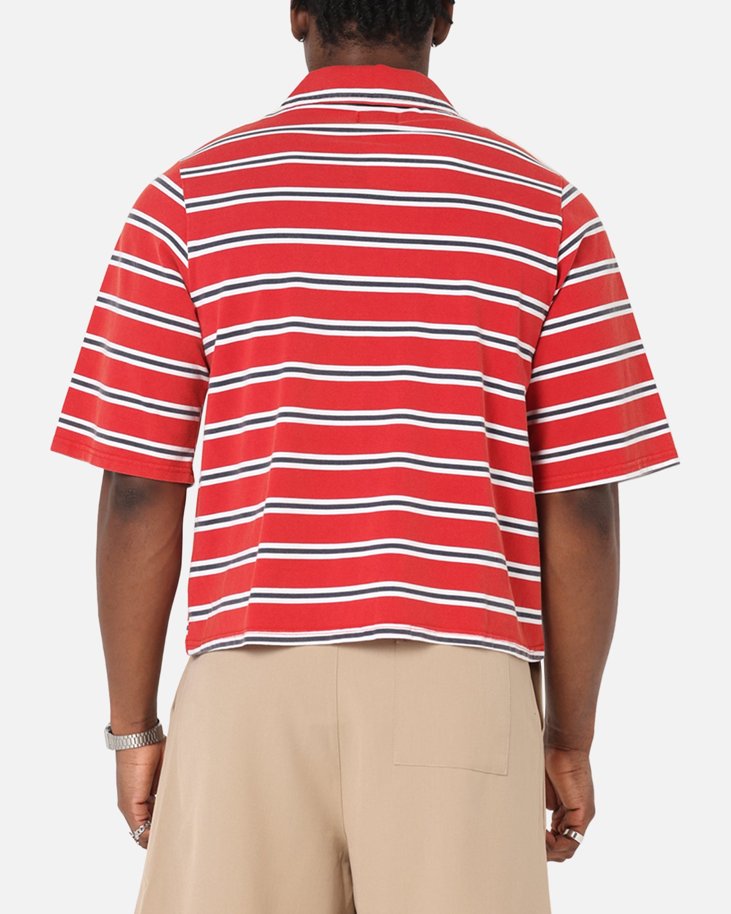 XXIII Striped Polo T-Shirt Red Stripe、mySite、zt4zffjzw