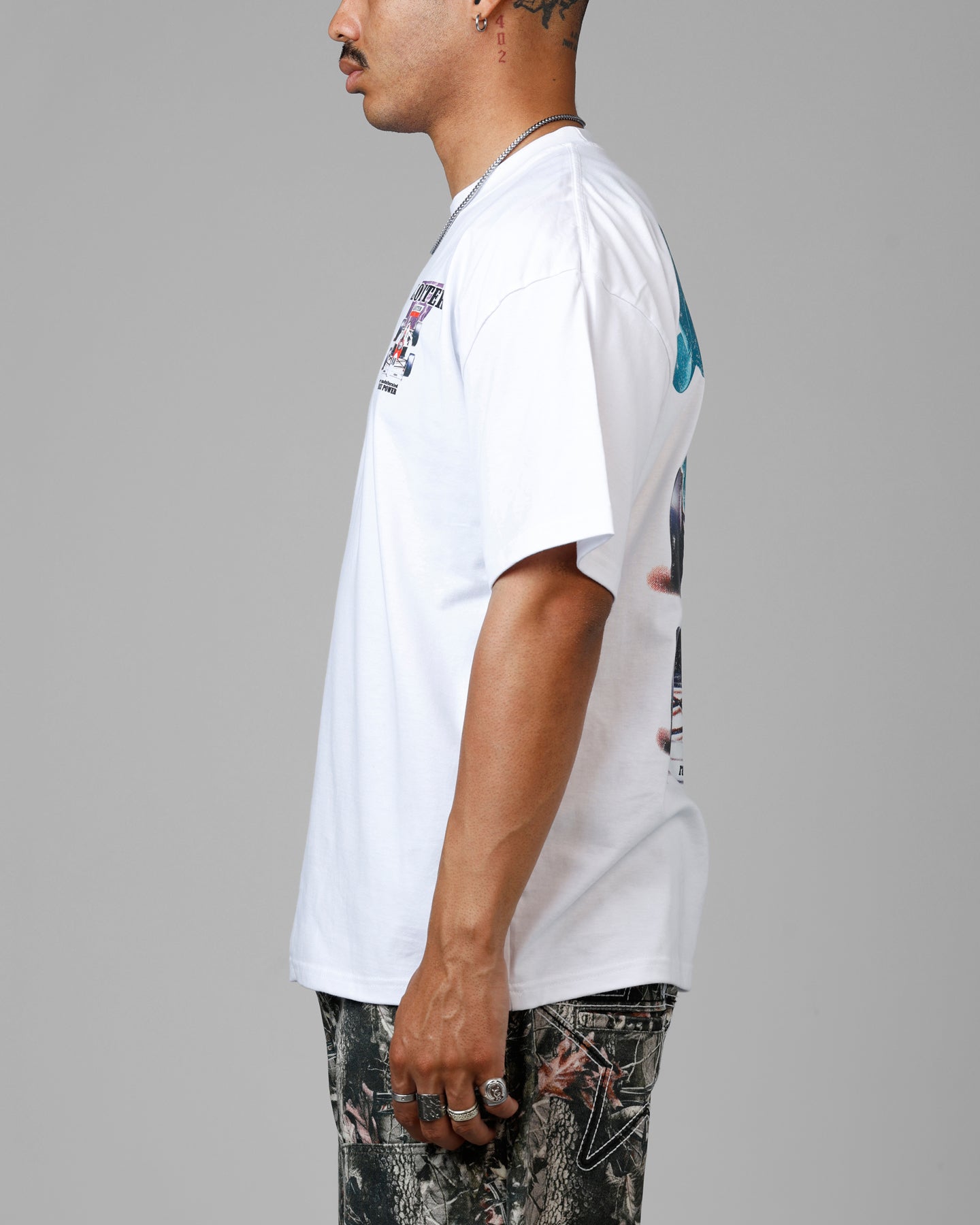 Loiter Horse Power Vintage Drop T-Shirt White、mySite、zt4zffjzw