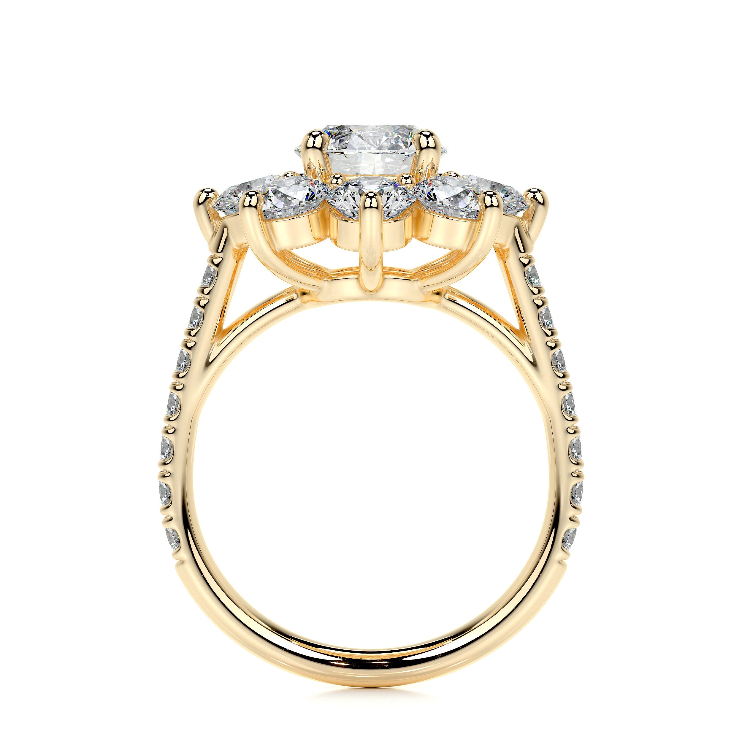 La Fleur Lab Grown Diamond Ring -18K Yellow Gold、mySite、hinf8tx79