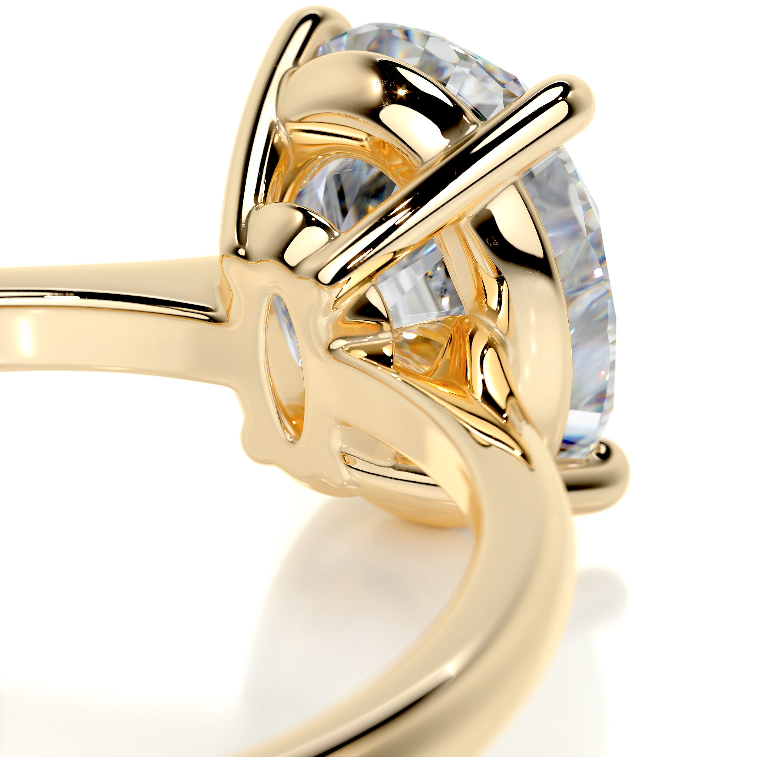 Julia Moissanite Ring -18K Yellow Gold、mySite、hinf8tx79