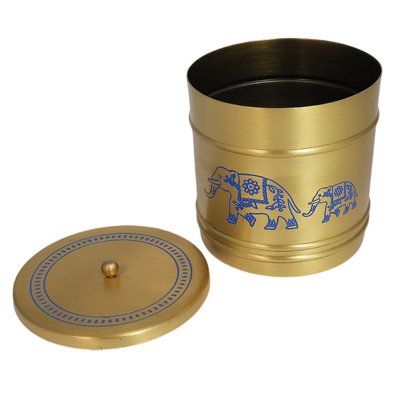 Brass Kunjar Jar | Blue & Gold、mySite、camillekostekn