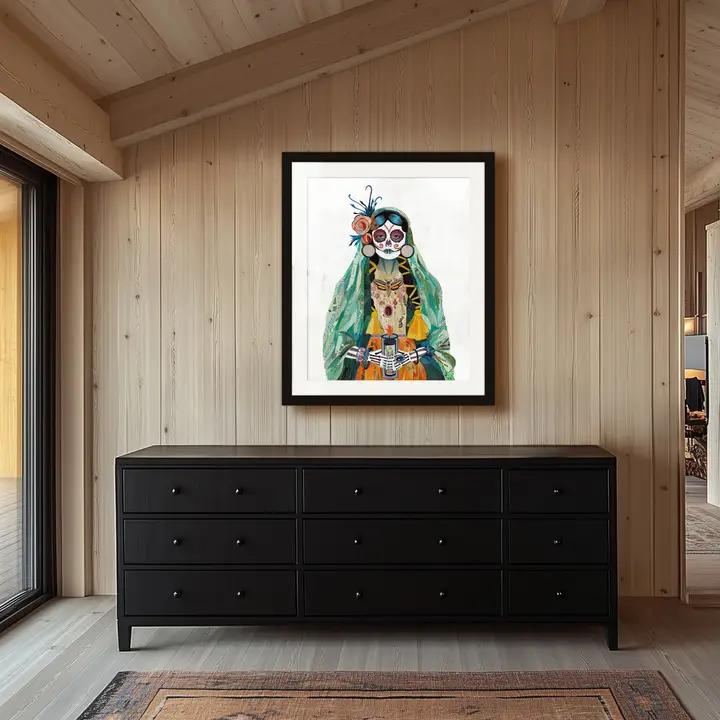 Art Print | Prayer Candle Wall Art | Vigil (Verde)、mySite、g9winljtr