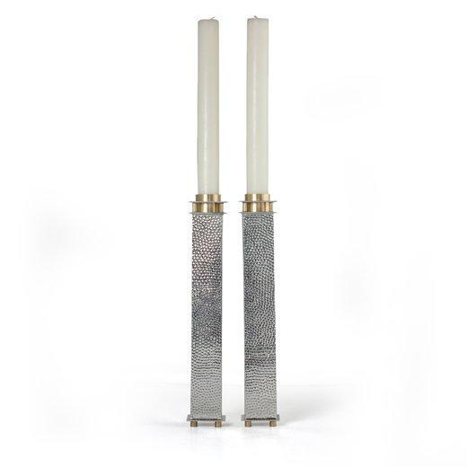 8 Tall Square Shabbat Candle Holders by Joy Stember、mySite、topwebapps