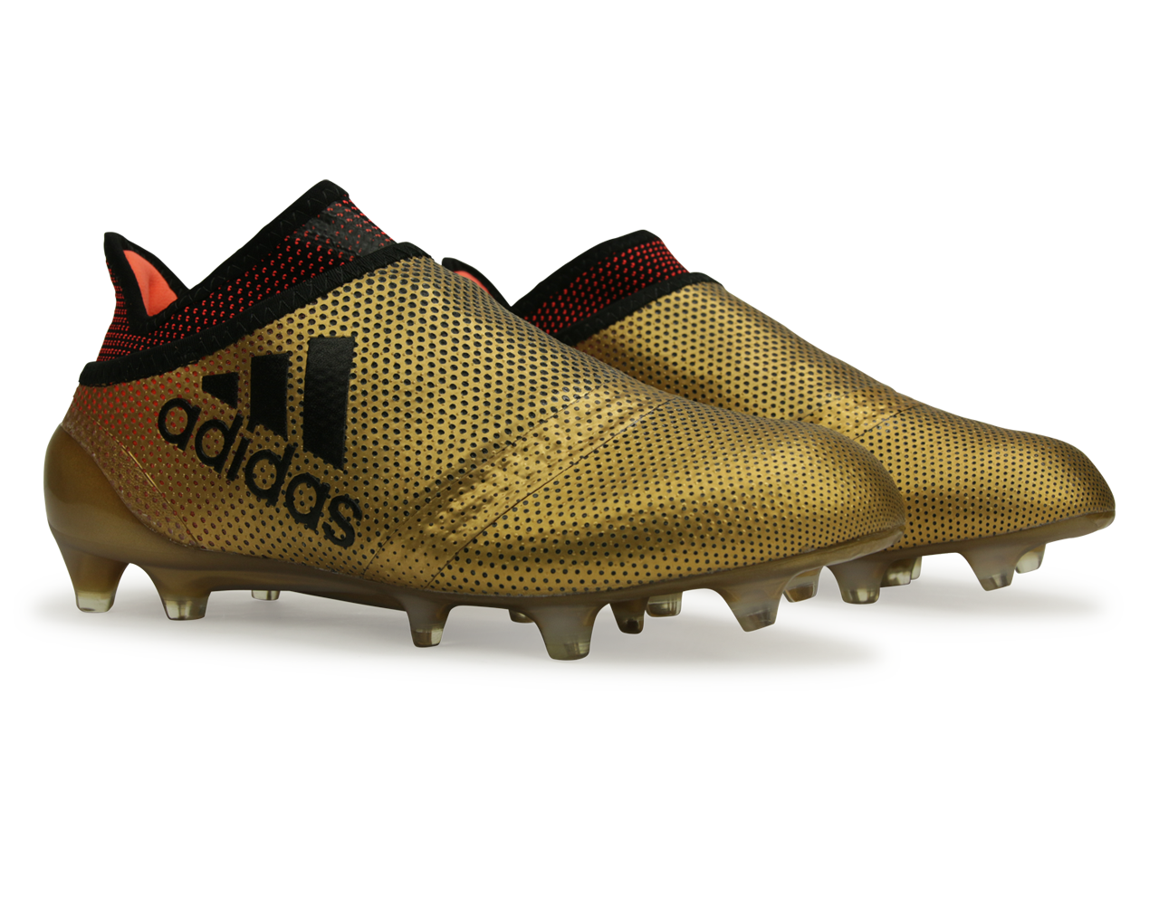 adidas Kids X 17+ PURESPEED FG Tactile Gold Metallic/Core Black/Solar Red、mySite、bottomscart