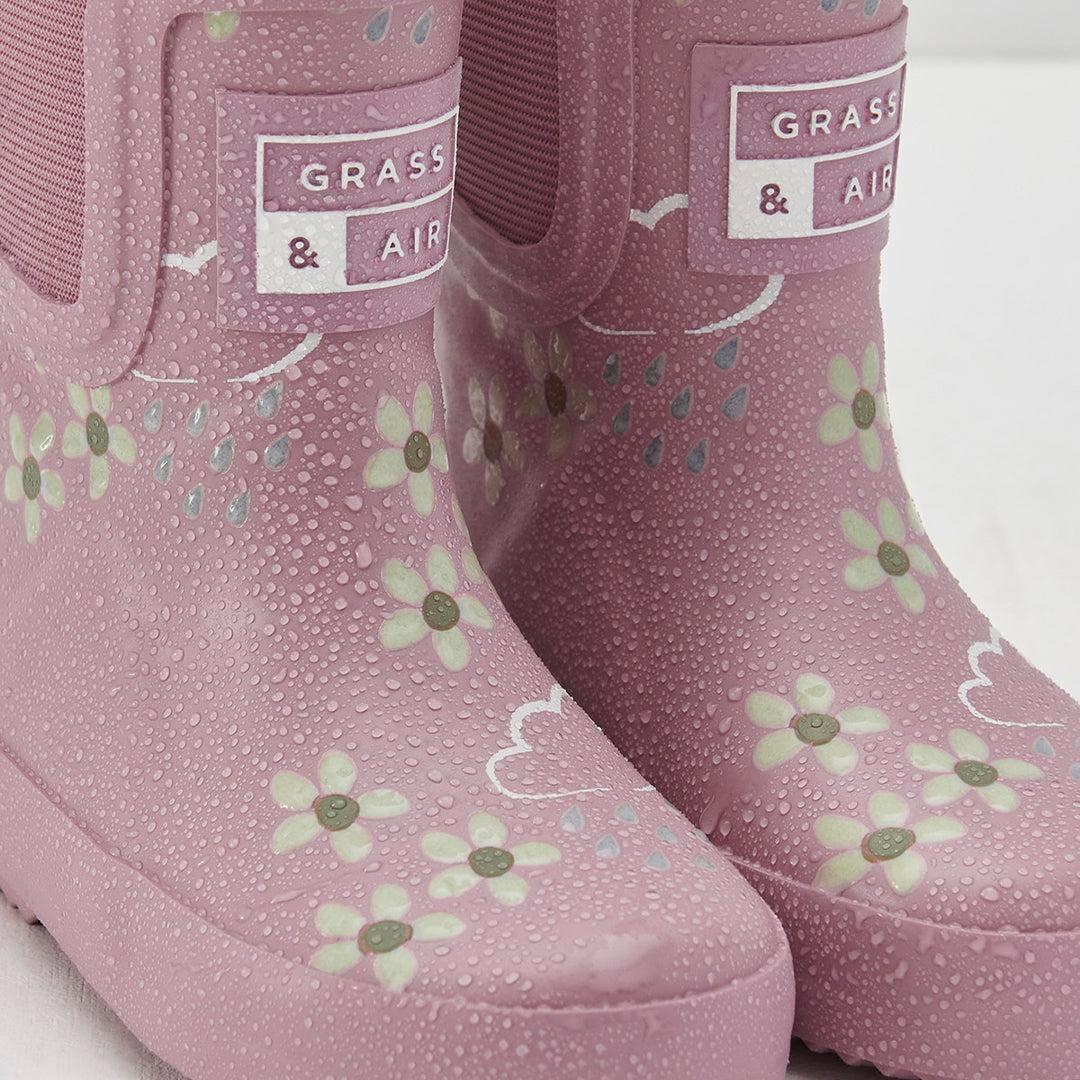  Grass & Air Floral Shortie Adventure Boot With Bag - Pink Bloom、mySite、merchandisen