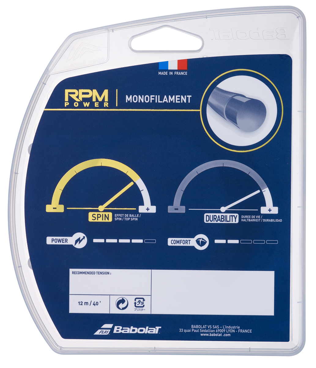 Babolat RPM Power 16/1.30 Tennis String (Blue)