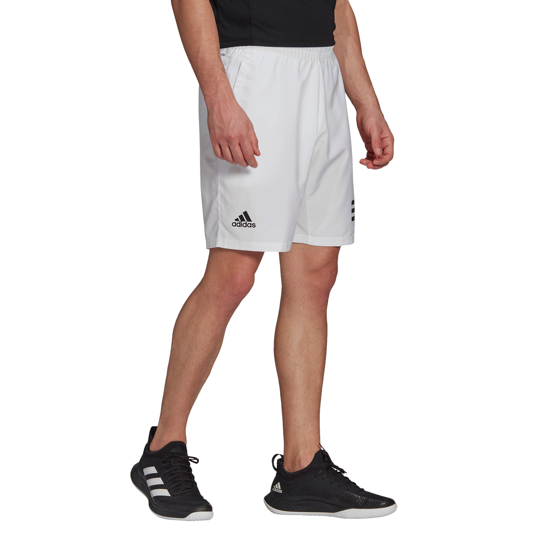 adidas Men's 3 Stripe Club Short (White/Black)、mySite、neckold