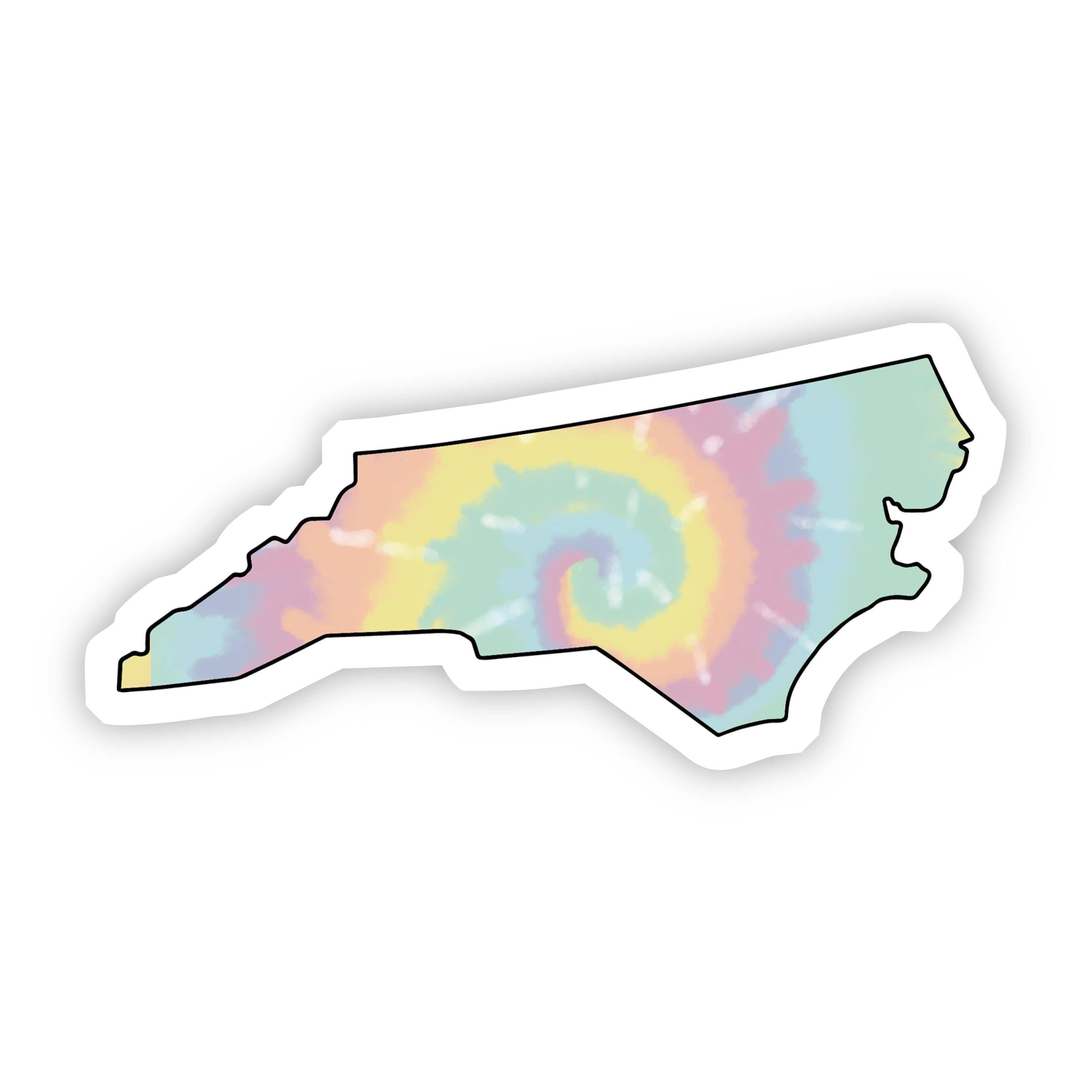  North Carolina Tie Dye Sticker、mySite、elrpsem3k