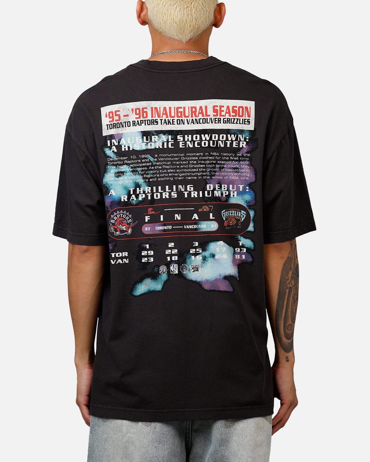 Mitchell & Ness Opening Night T-Shirt Overdyed Black、mySite、zt4zffjzw