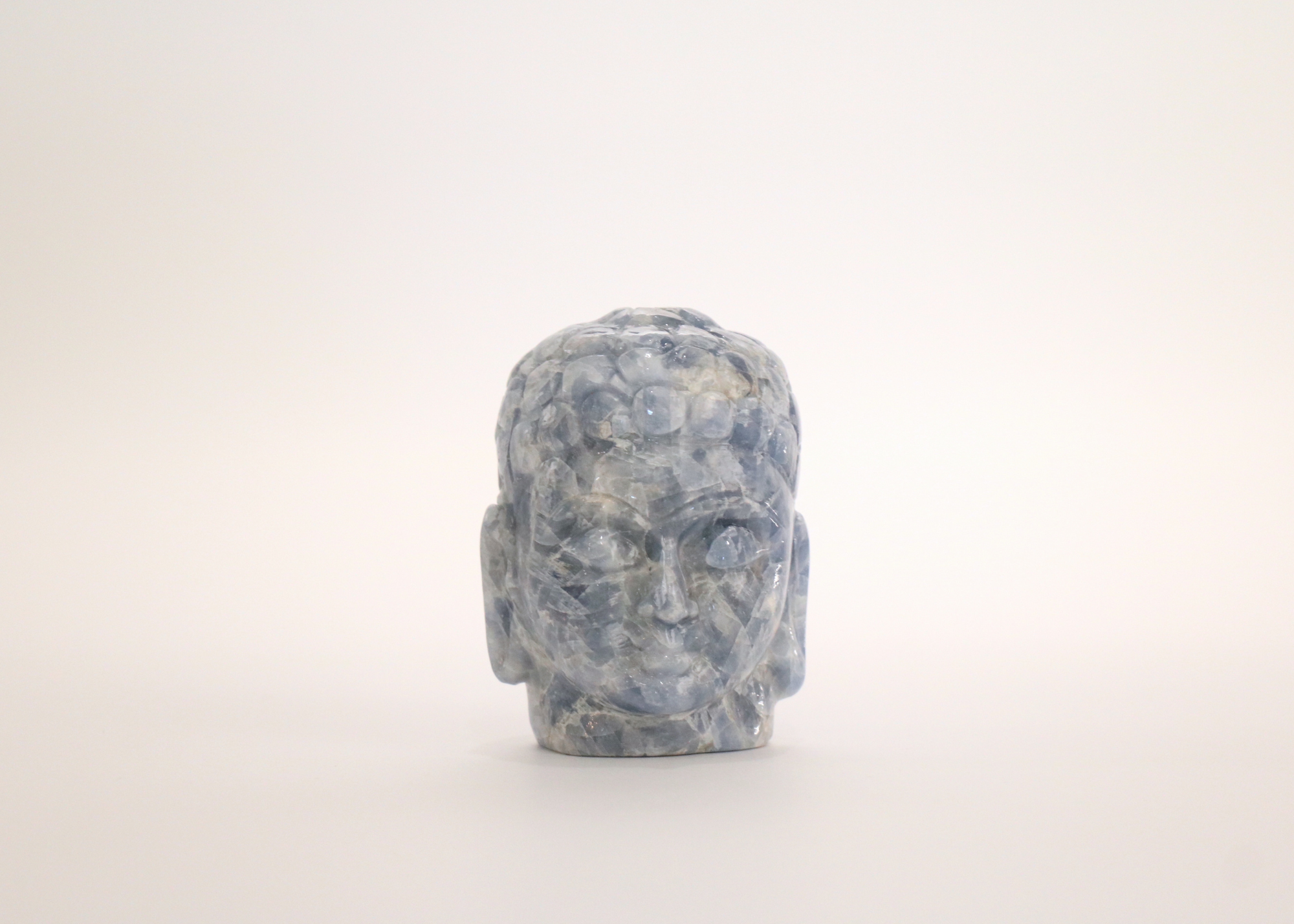 Buddha Head - Blue Calcite (Small, 9cm)、mySite、topwebapps