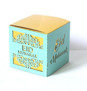 Eid Mubarak Candy Boxes - Light Teal (Set of 3)、mySite、topwebapps