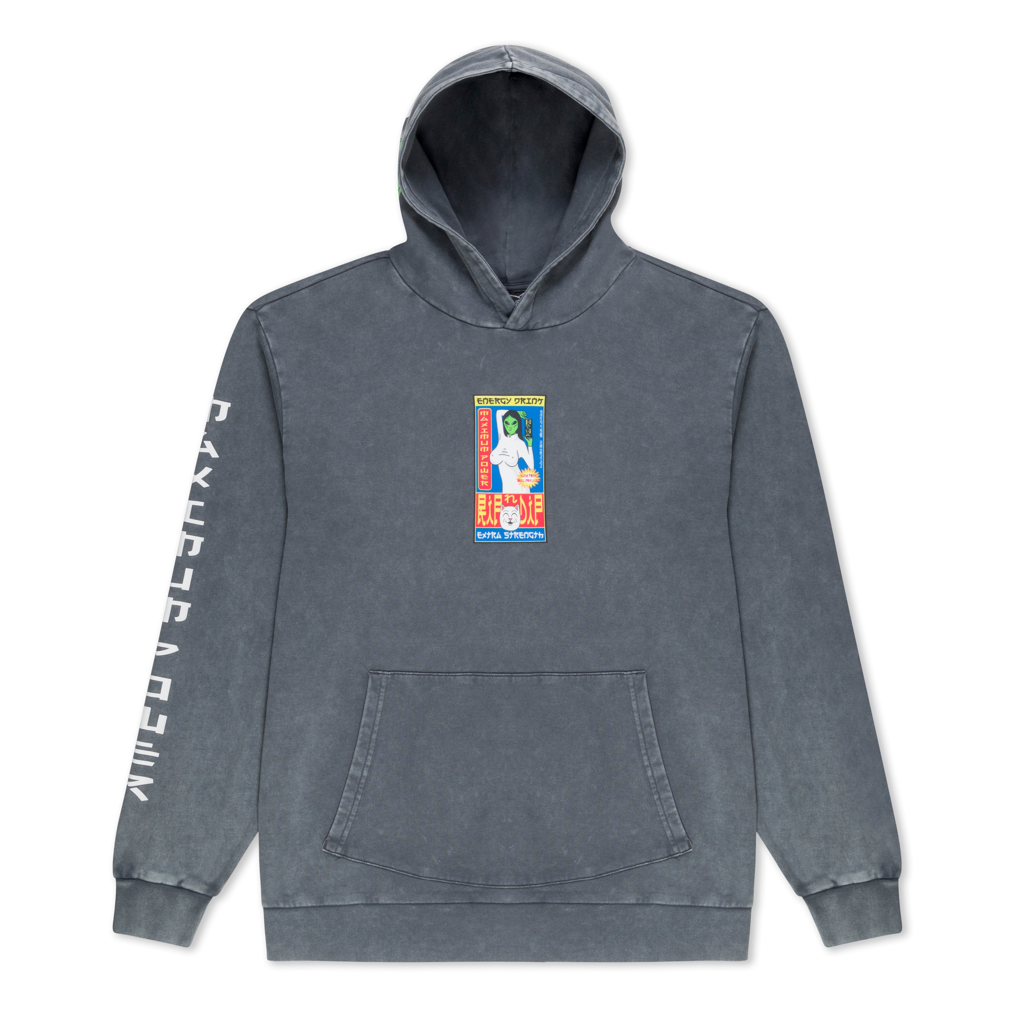  Nerms Cans Hoodie (Charcoal Vintage Wash)、mySite、merchandisen