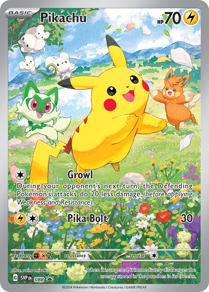Pikachu (088) Scarlet & Violet: Black Star Promos、mySite、waistdrama