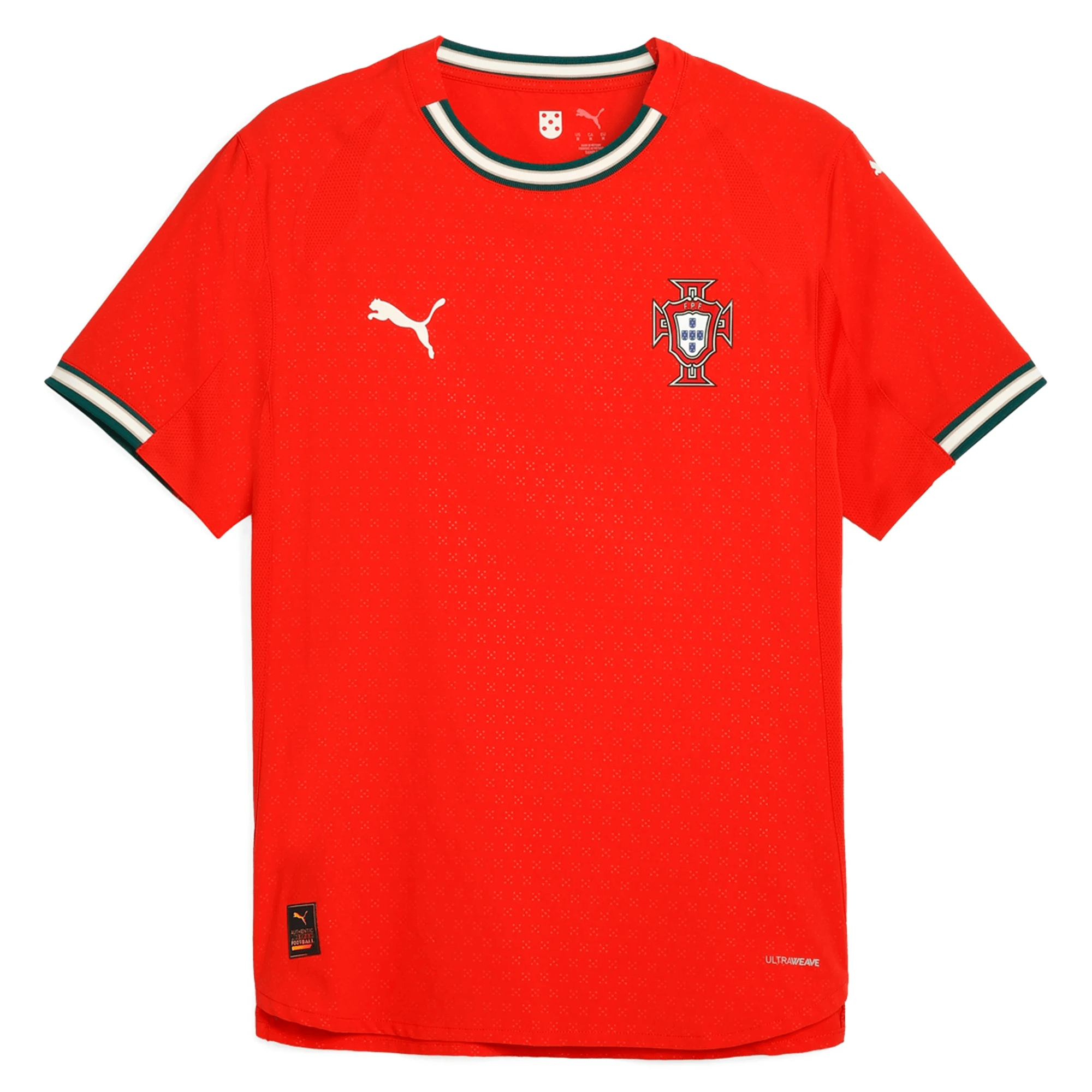PUMA Men's Portugal 2025/26 Authentic Home Jersey Red、mySite、bottomscart