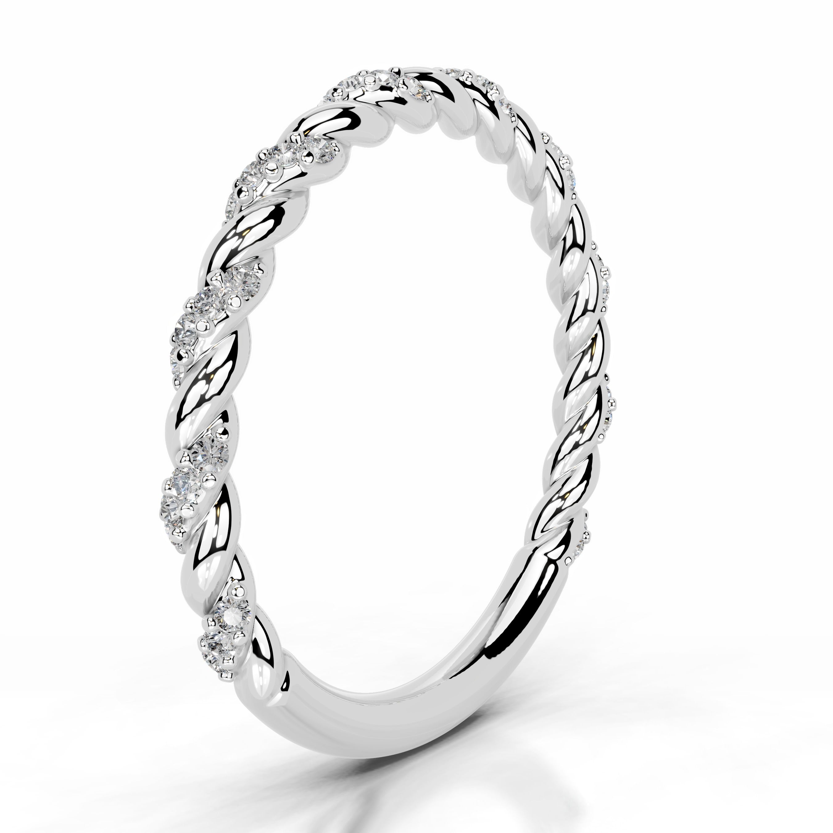 Sunniva Diamond Wedding band - 14K White Gold、mySite、hinf8tx79
