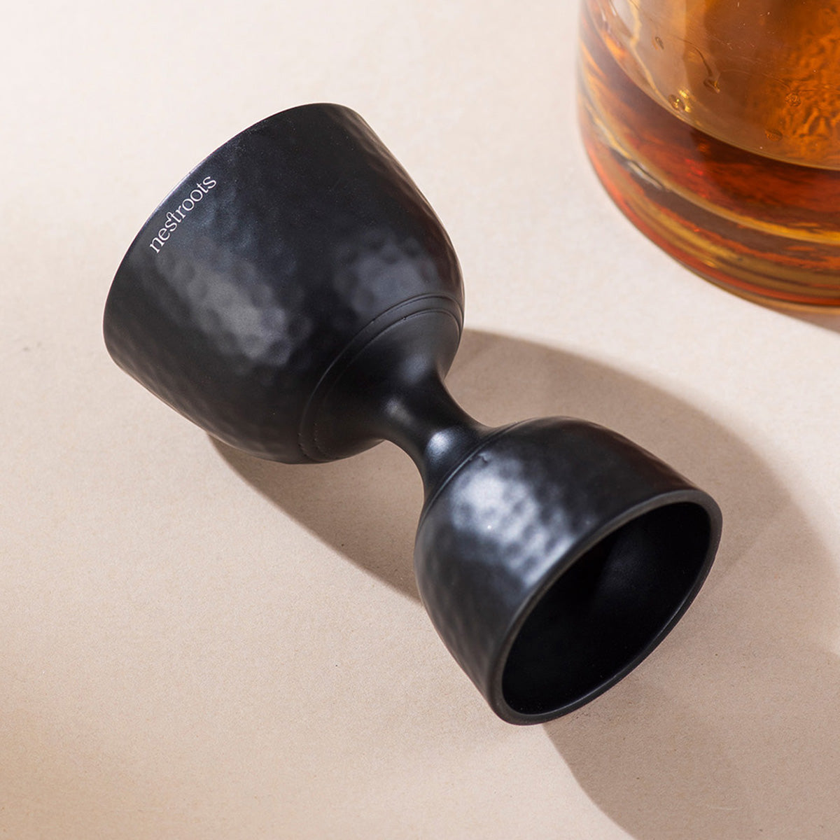 Stainless Steel Peg Measurer | Dual Side | Black | 25 & 50 ml、mySite、camillekostekn