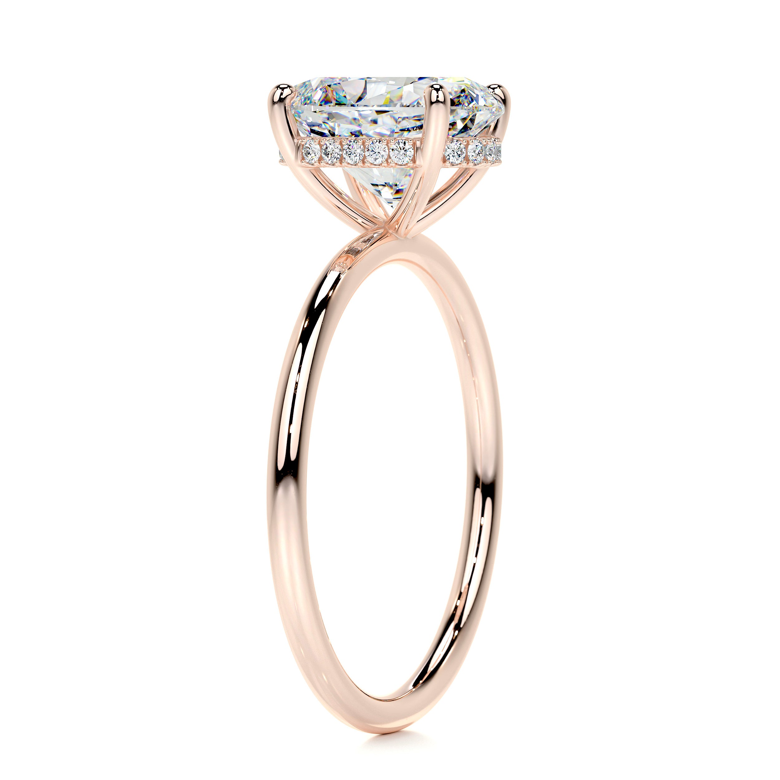 Willow Moissanite & Diamond Ring -14K Rose Gold、mySite、hinf8tx79