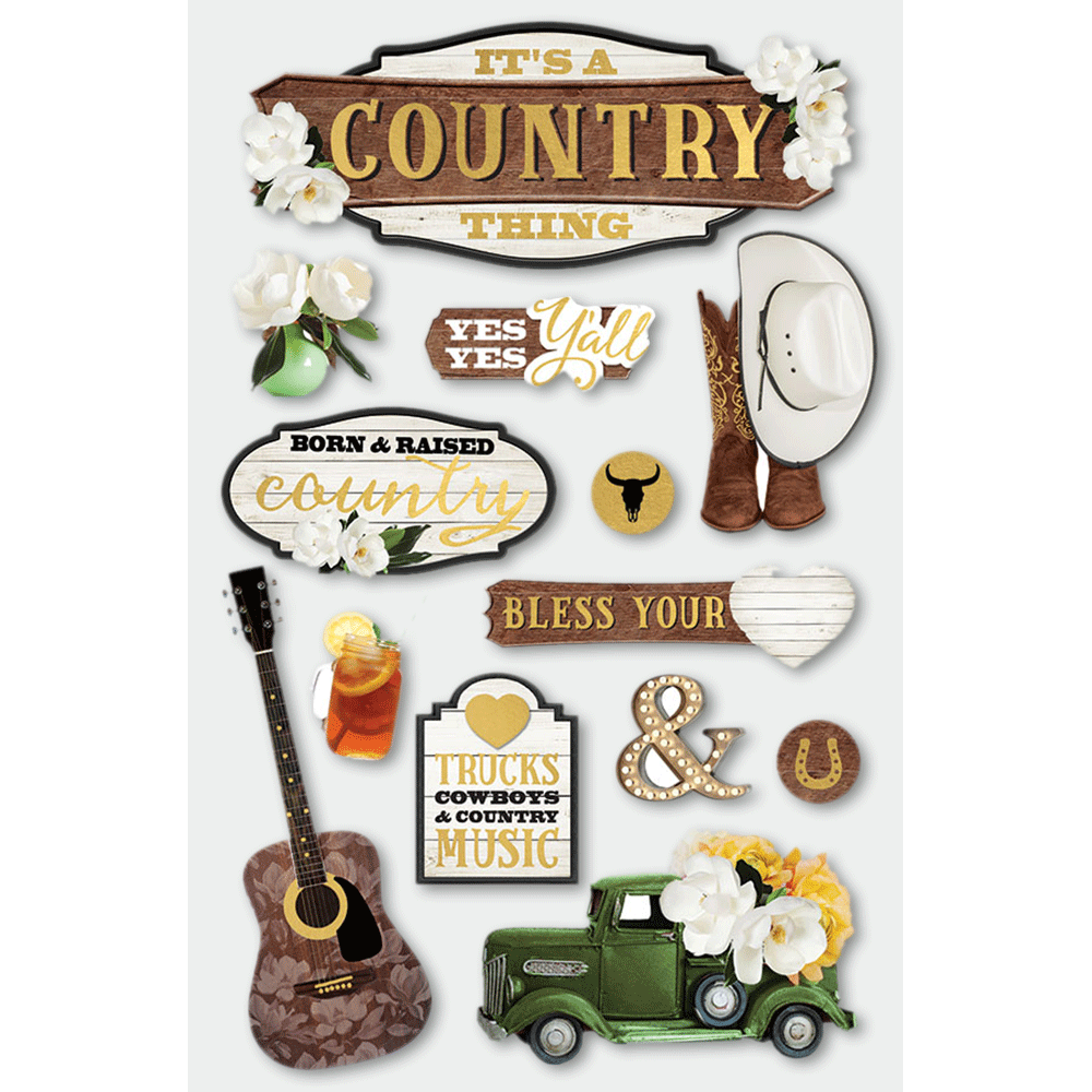  It's A Country Thing 3-D Stickers、mySite、ghnorth