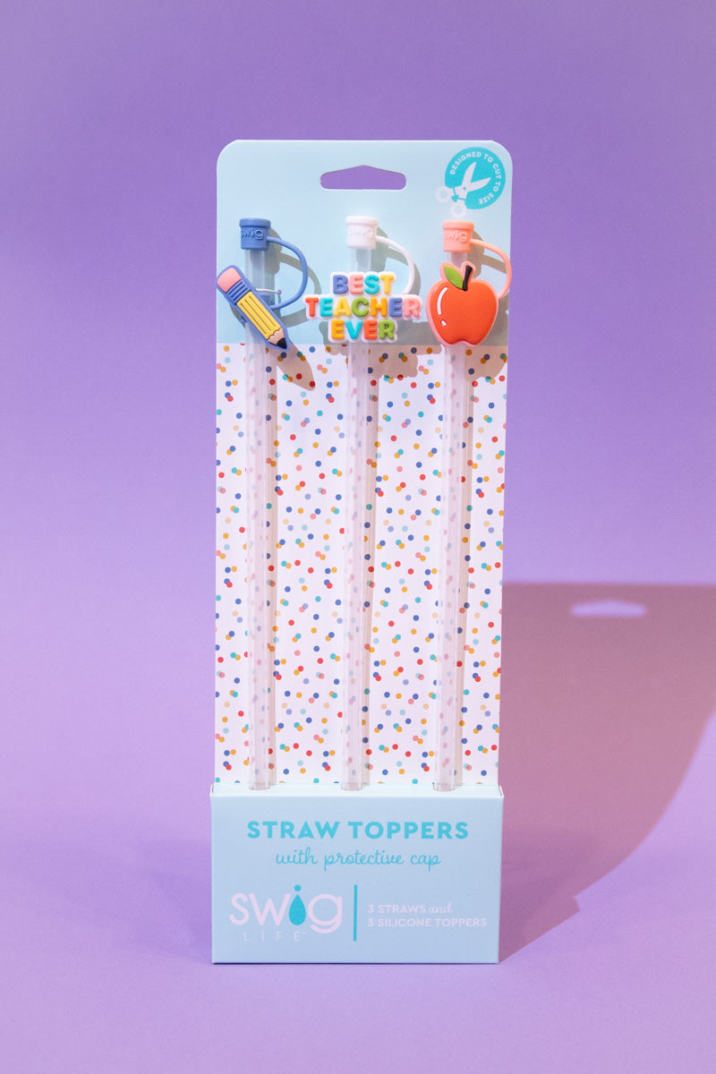 Teacher Life Straw Topper Set、mySite、hinf8tx79